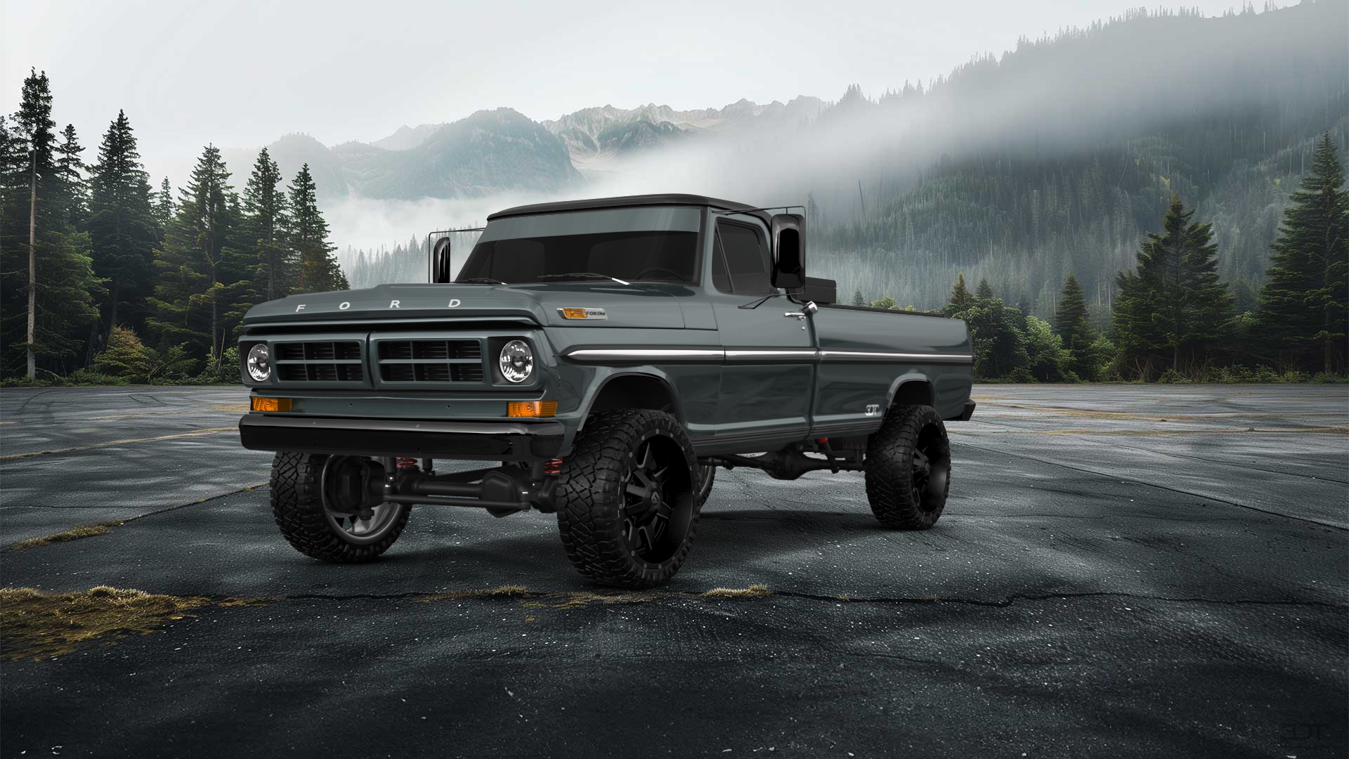 Ford F-250 2 Door pickup truck 1971