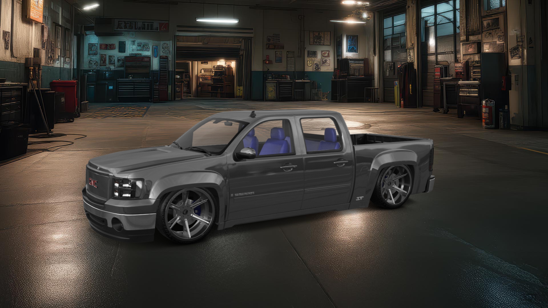 GMC Sierra 1500 Crew Cab 5.8 ft box 4 Door pickup truck 2007 tuning