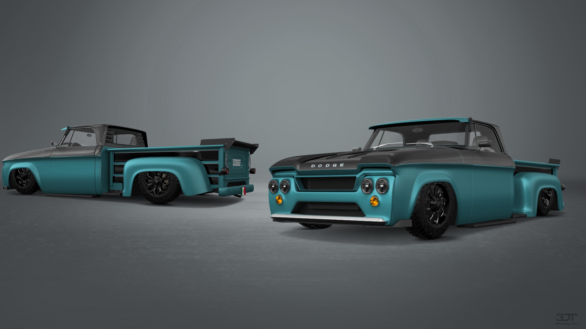 Dodge D-100 Stepside 2 Door pickup truck 1961 tuning