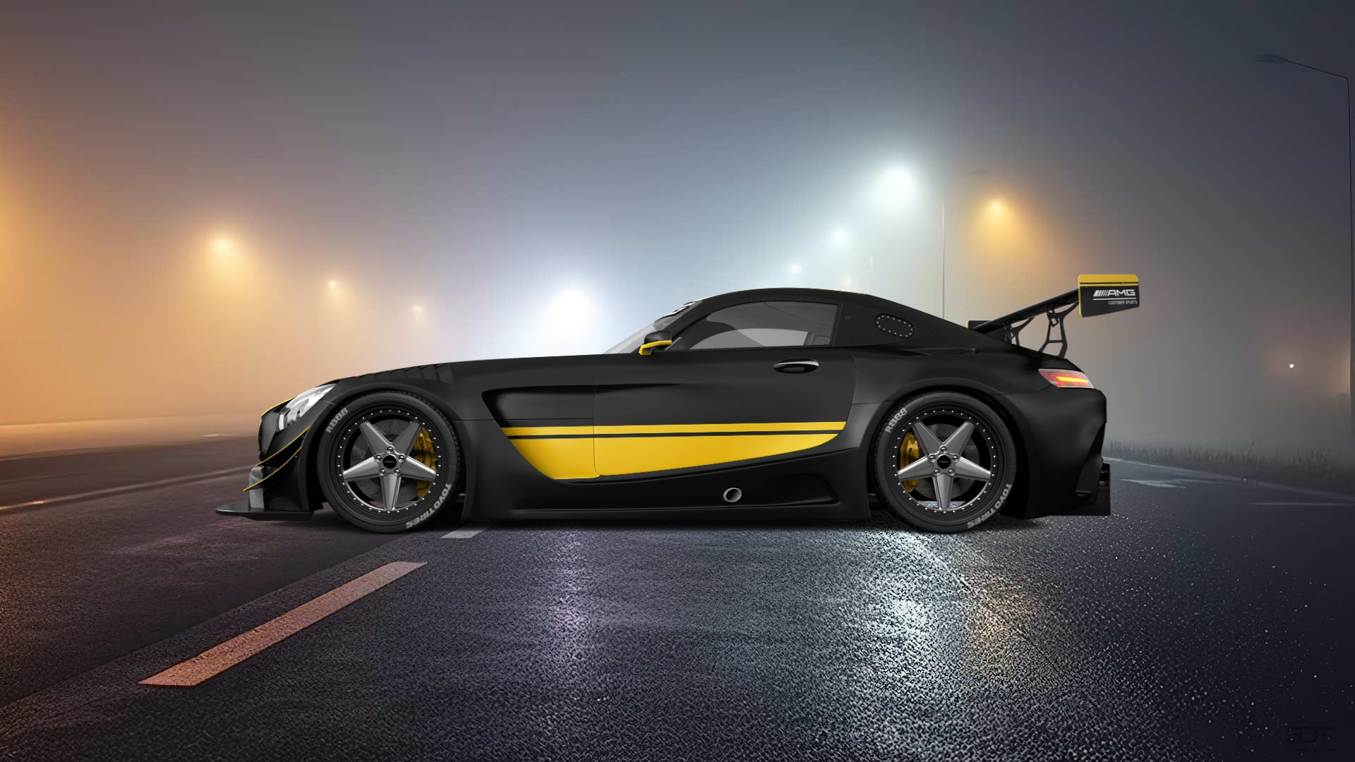 Mercedes AMG GT 2 door fastback coupe 2016 tuning