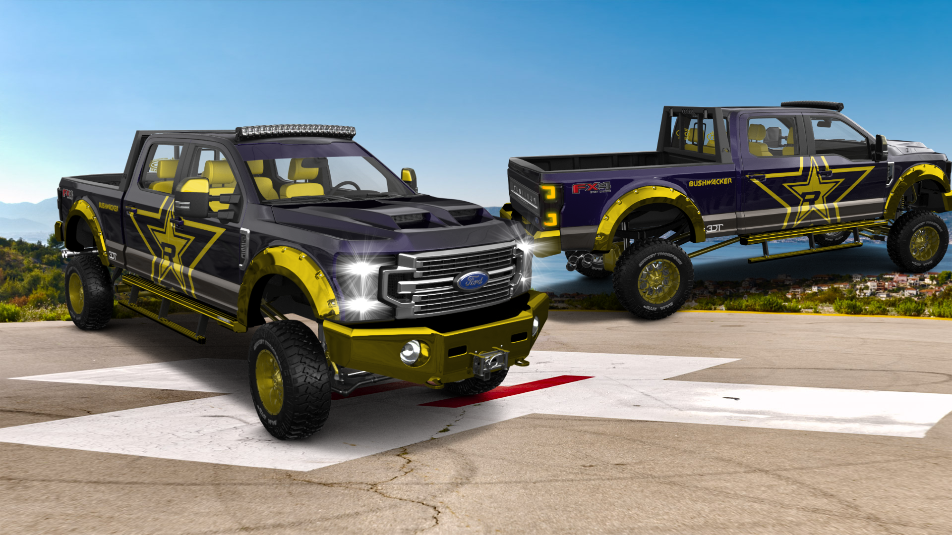 Ford F-250 4 Door pickup truck 2021 Images
