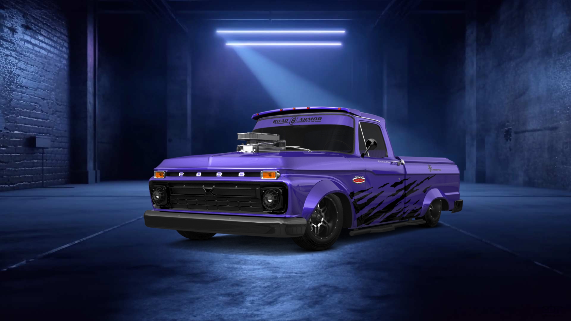 Ford F-100 Custom Cab 2 Door pickup truck 1966