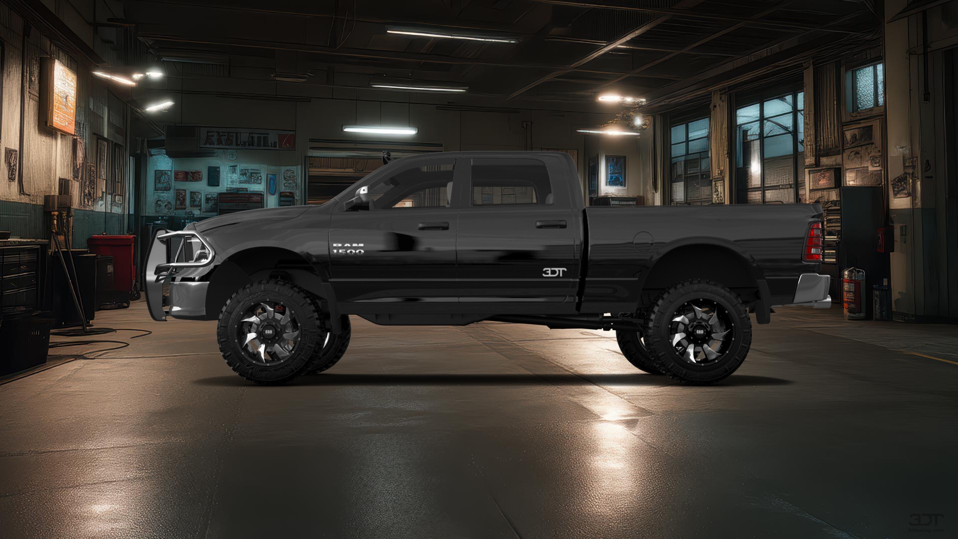 Dodge Ram 1500 Crew Cab 6.4 ft box 4 Door pickup truck 2009 tuning