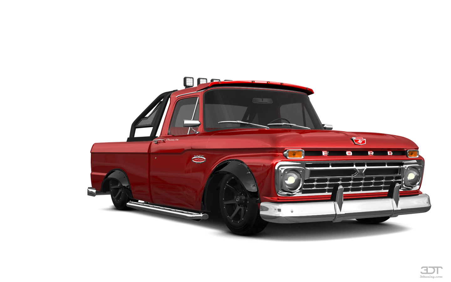 Tuning Ford F-100 Custom Cab 2 Door pickup truck 1966