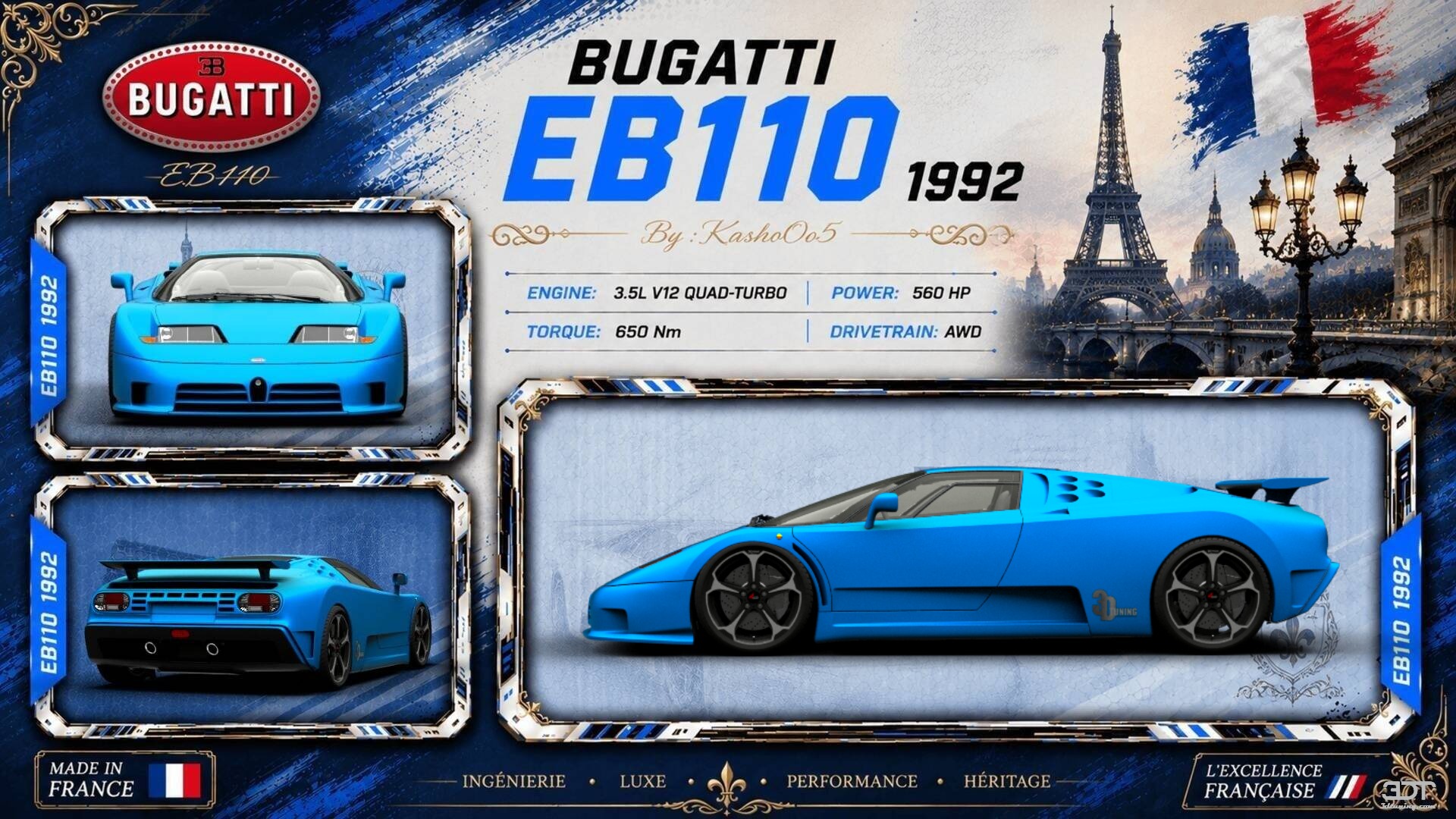 Bugatti EB110 Coupe 1992