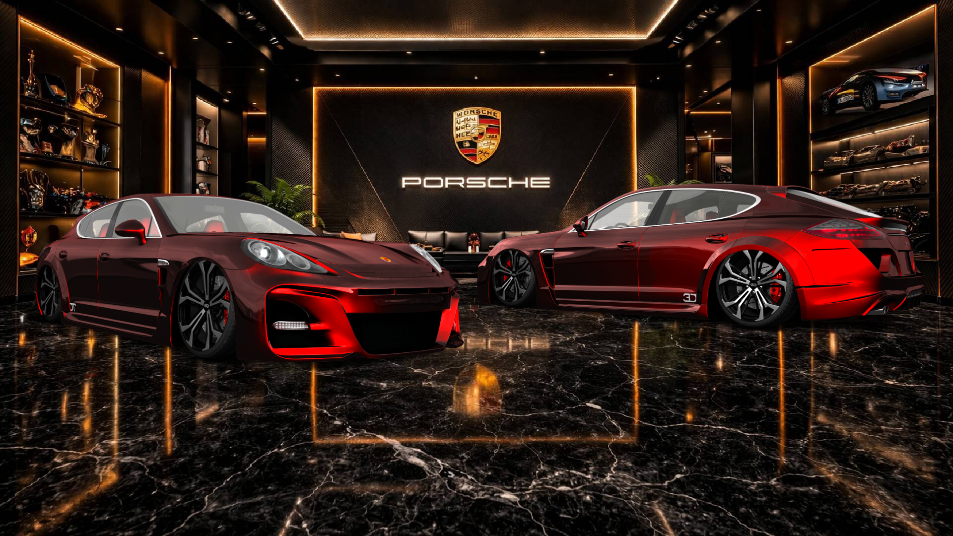 Porsche Panamera 4 door fastback saloon 2011 Images