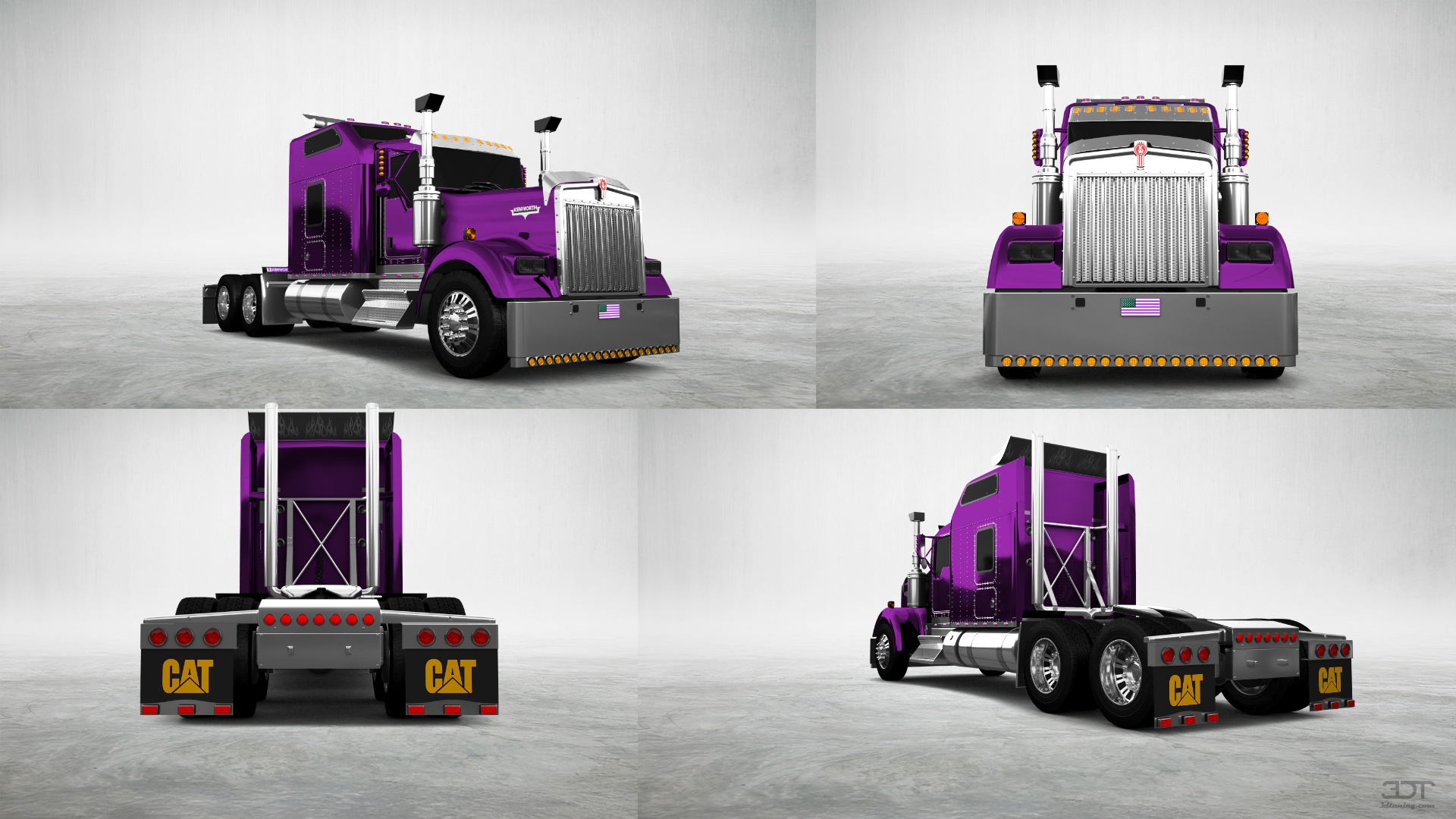 Kenworth W900 Sleeper Cab Truck 2015 tuning