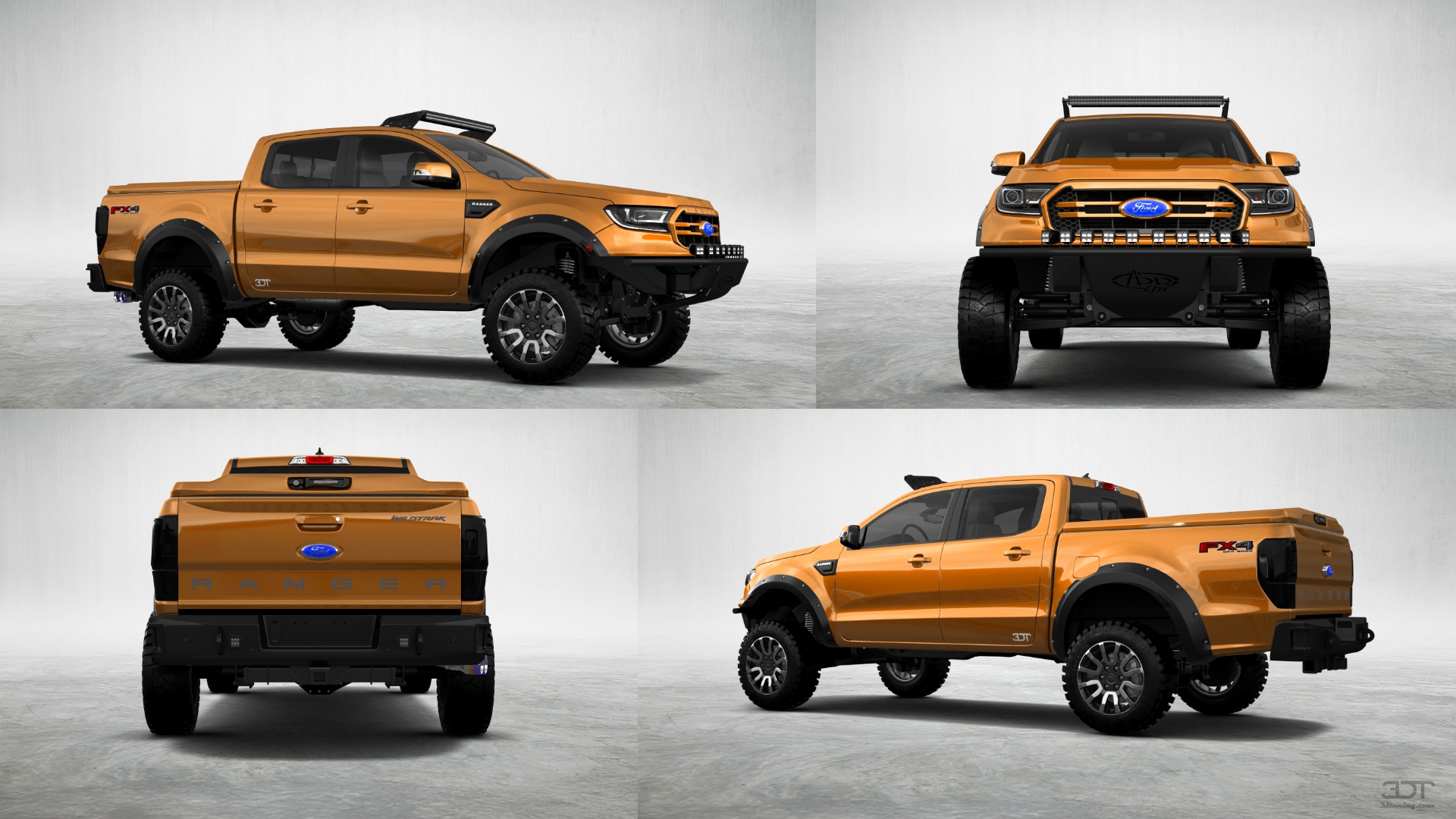 Ford Ranger 4 Door pickup truck 2019 tuning