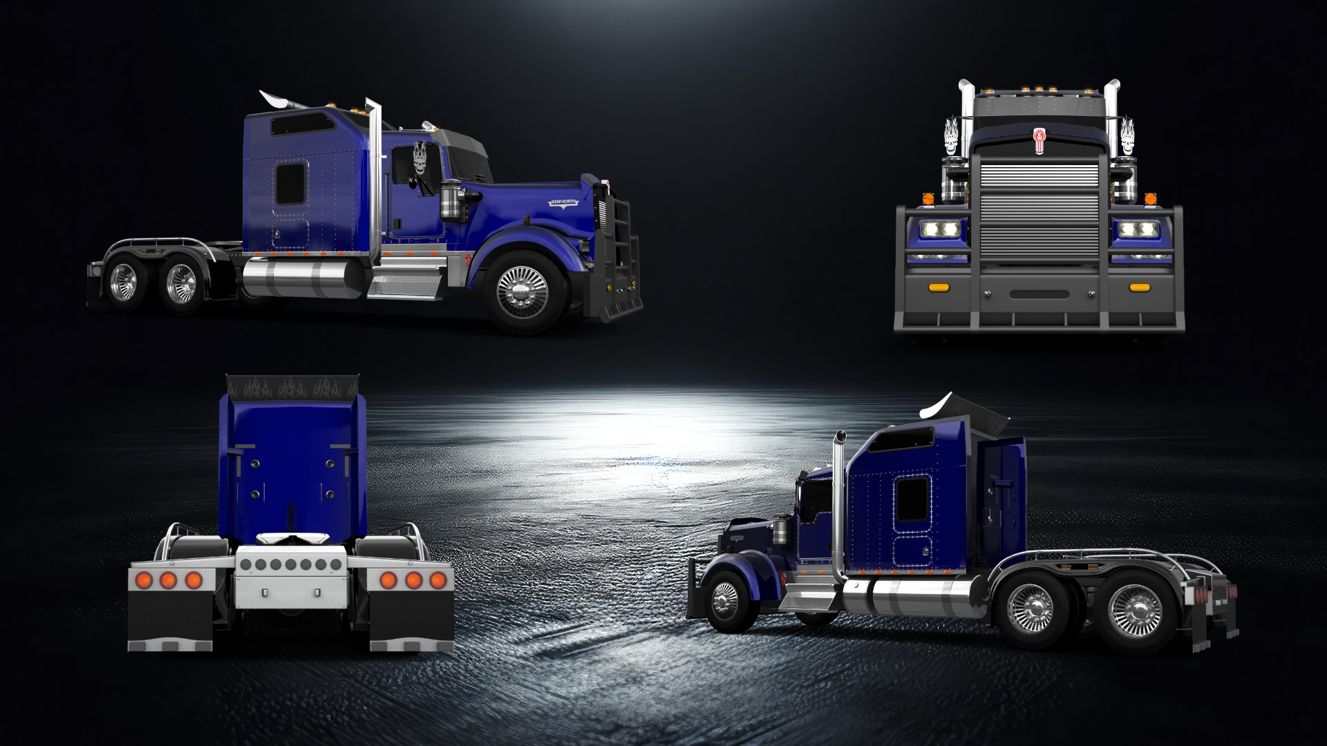 Kenworth W900 Sleeper Cab Truck 2015