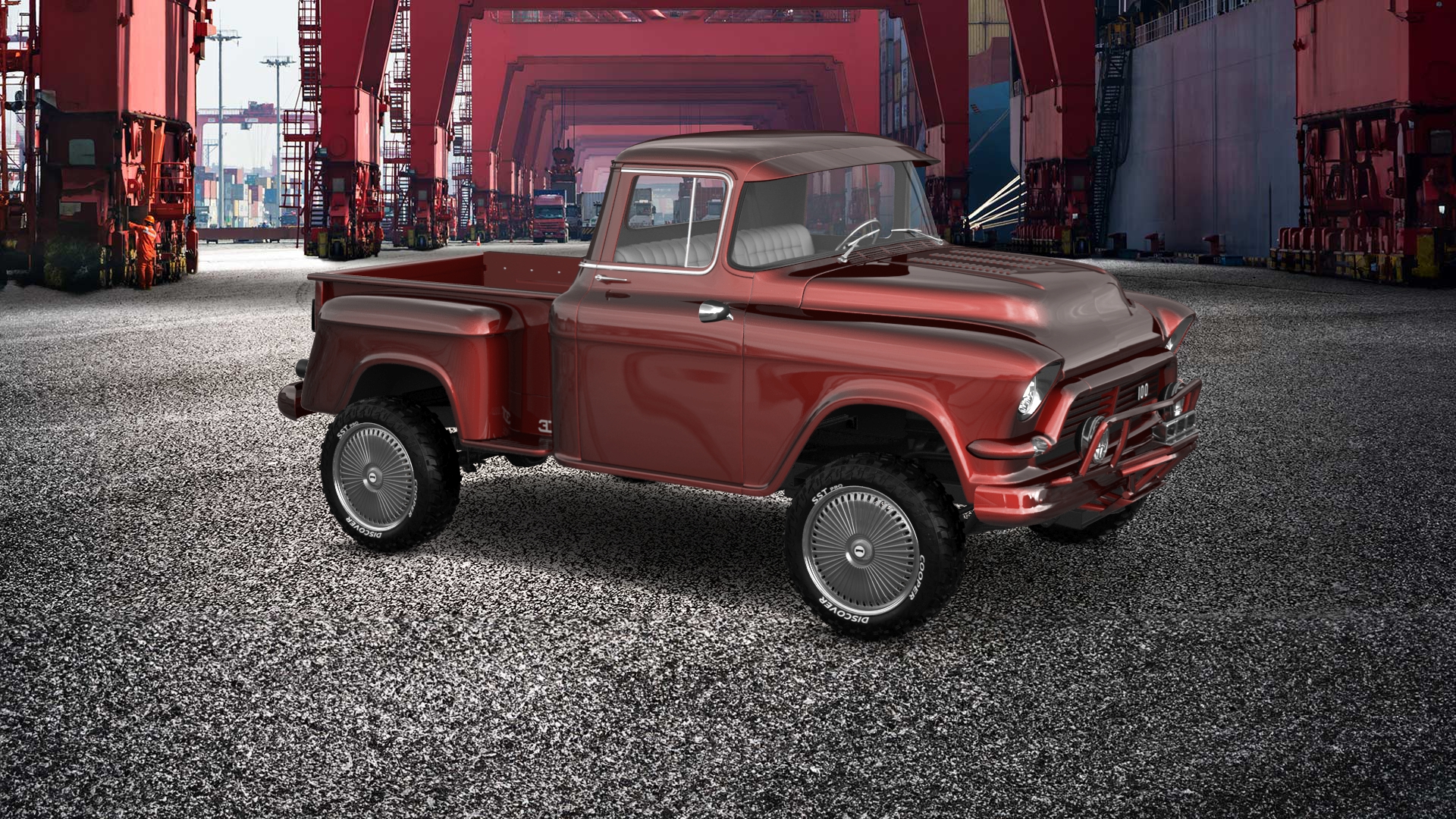 GMC 100 Stepside 2 Door pickup truck 1957 tuning