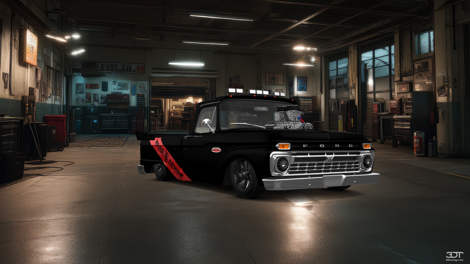 Ford F-100 Custom Cab 2 Door pickup truck 1966 tuning