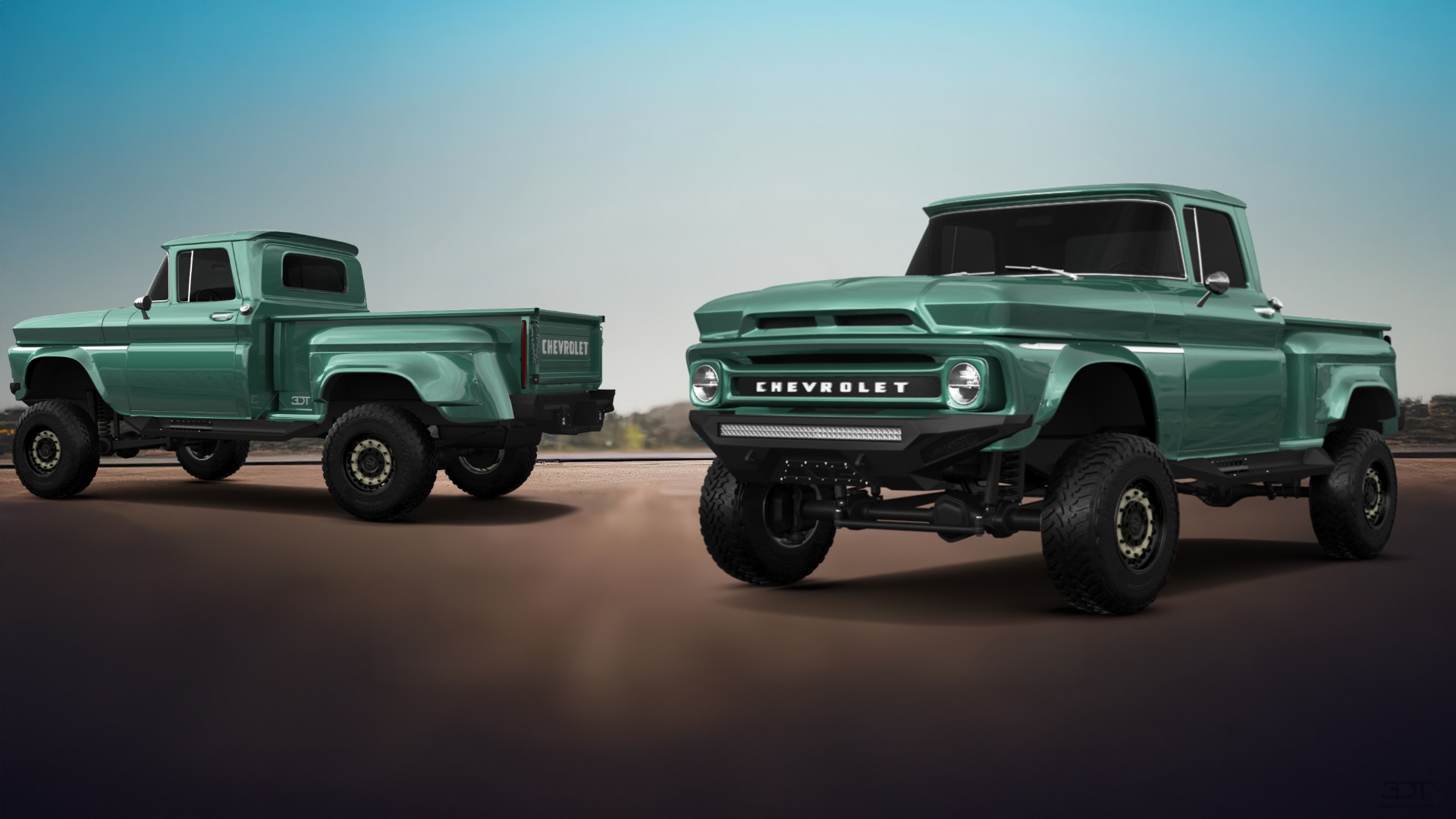 Chevrolet C-10 Stepside 2 Door pickup truck 1963 tuning