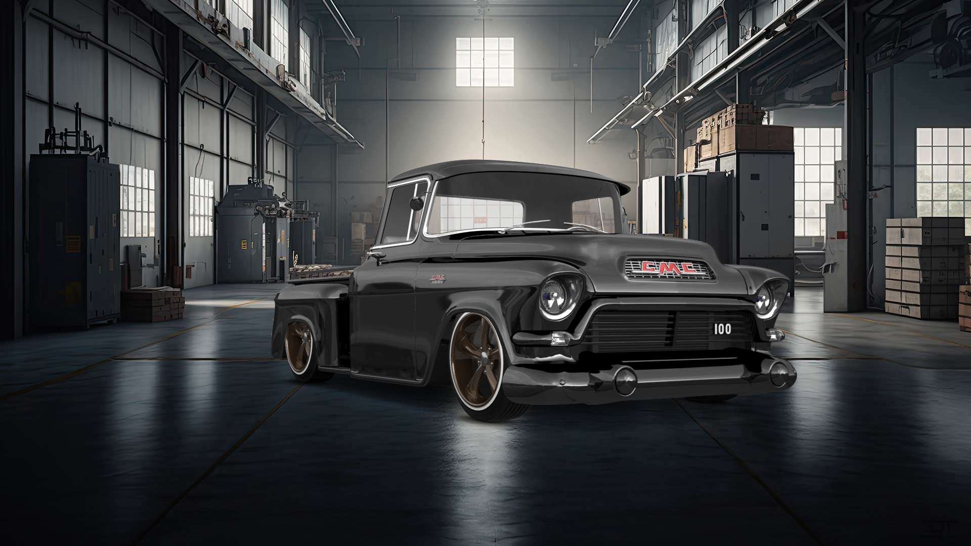 GMC 100 Stepside 2 Door pickup truck 1957 tuning