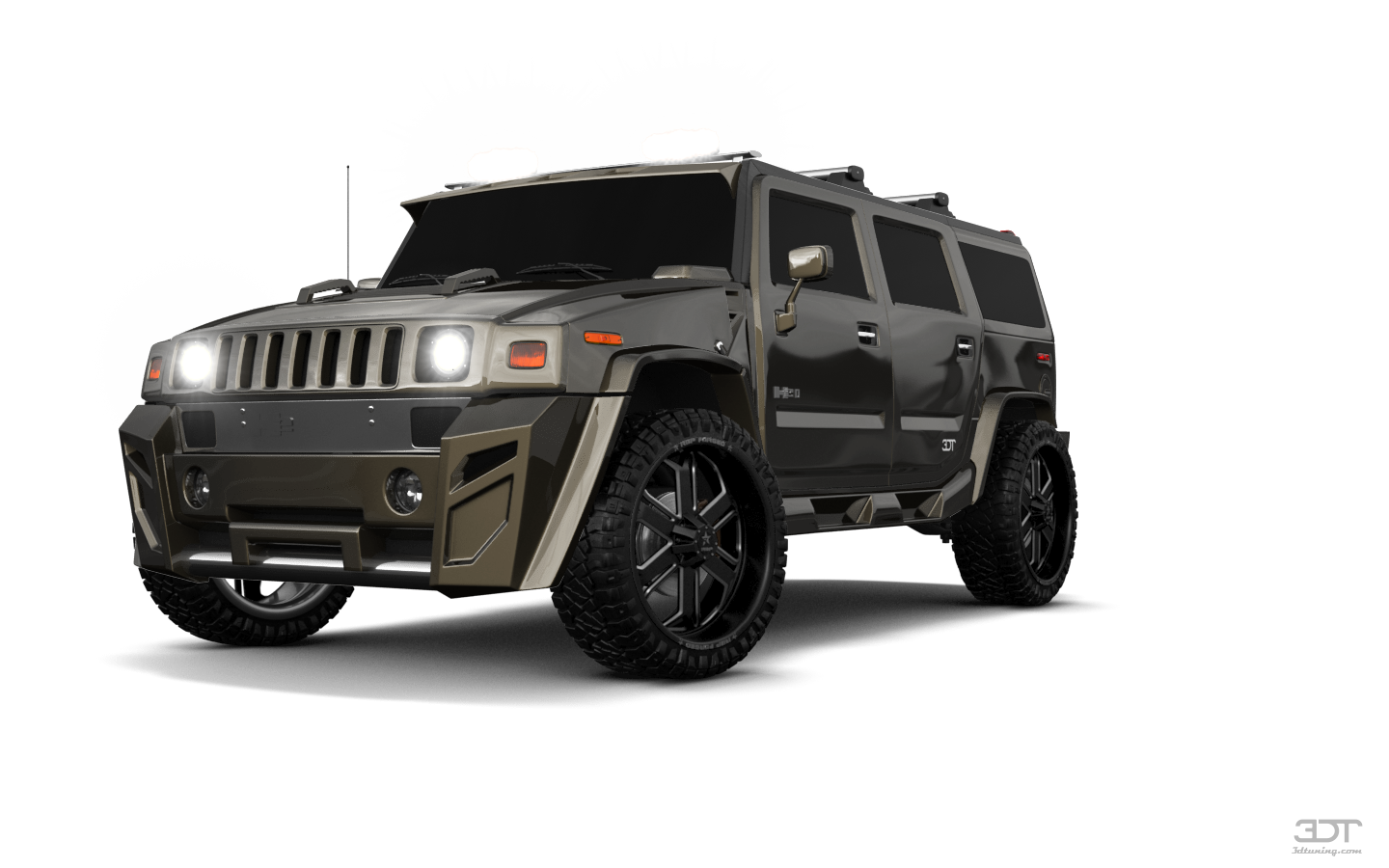 Hummer H2 2003 Aggressor Body Kit Offroad Noise Edit and Configuration by SCS