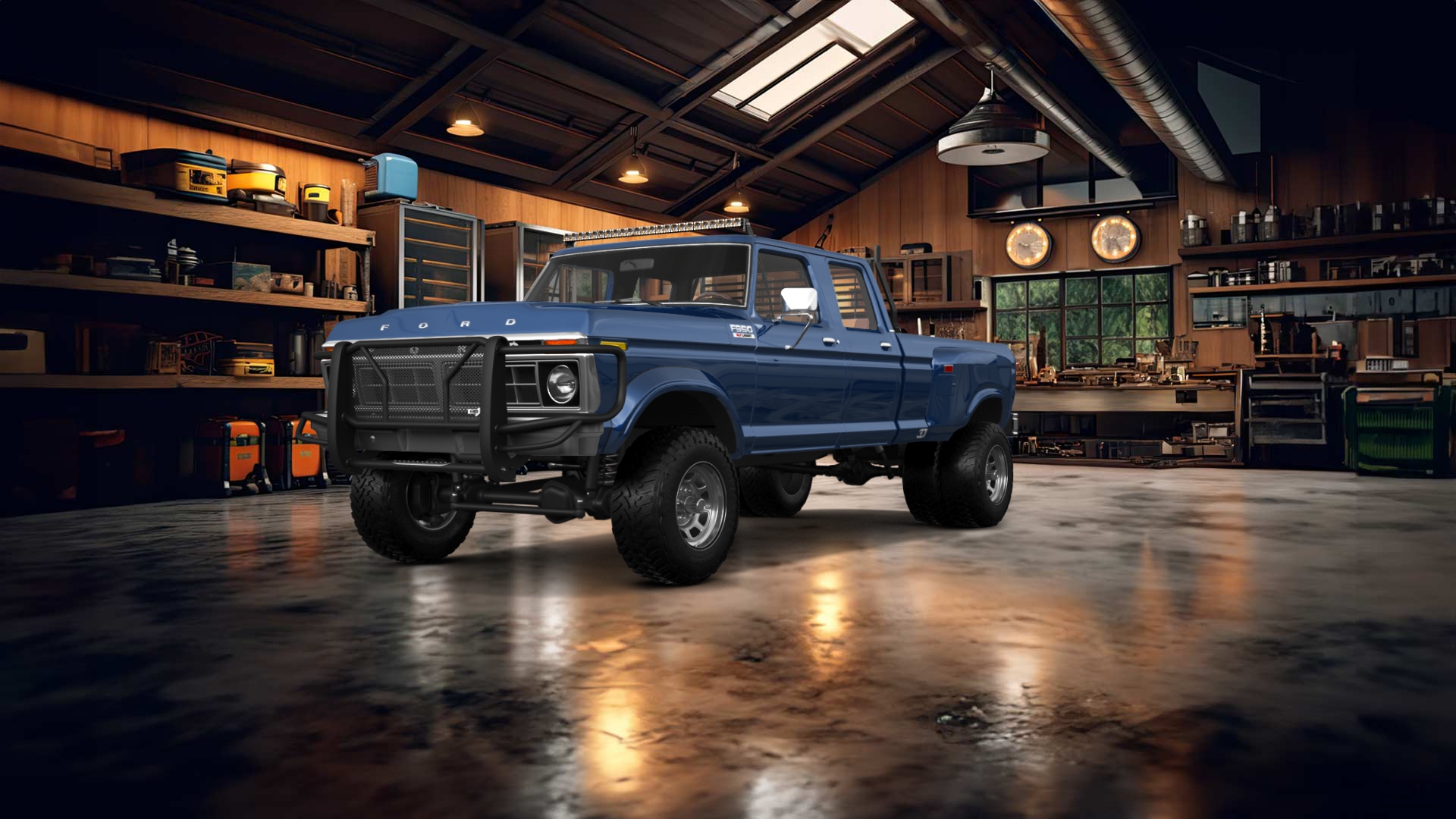 Ford F-350 Dually 4 Door pickup truck 1973