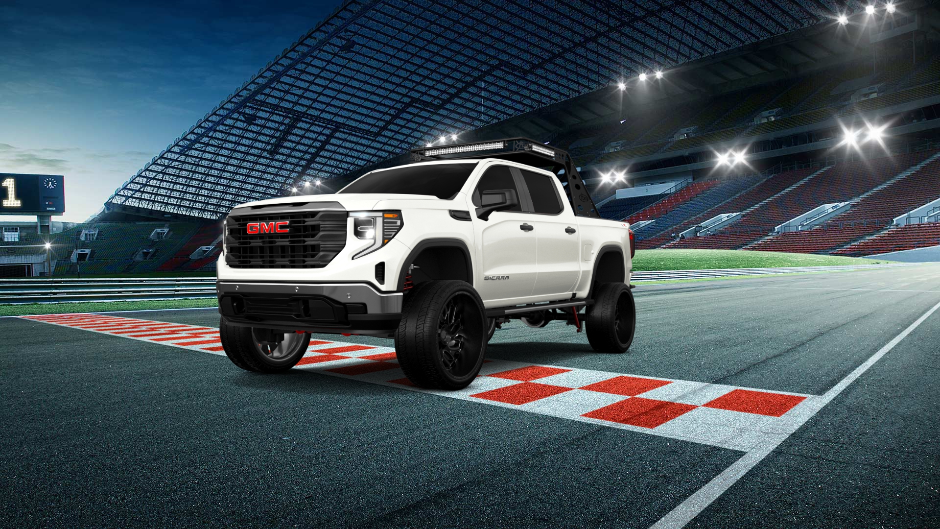 GMC Sierra 1500 Crew Cab 5.8 ft box 4 Door pickup truck 2023 tuning