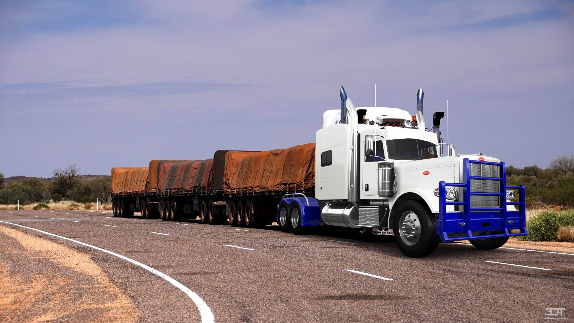 Tuning Peterbilt 389 Sleeper Cab Truck 2016