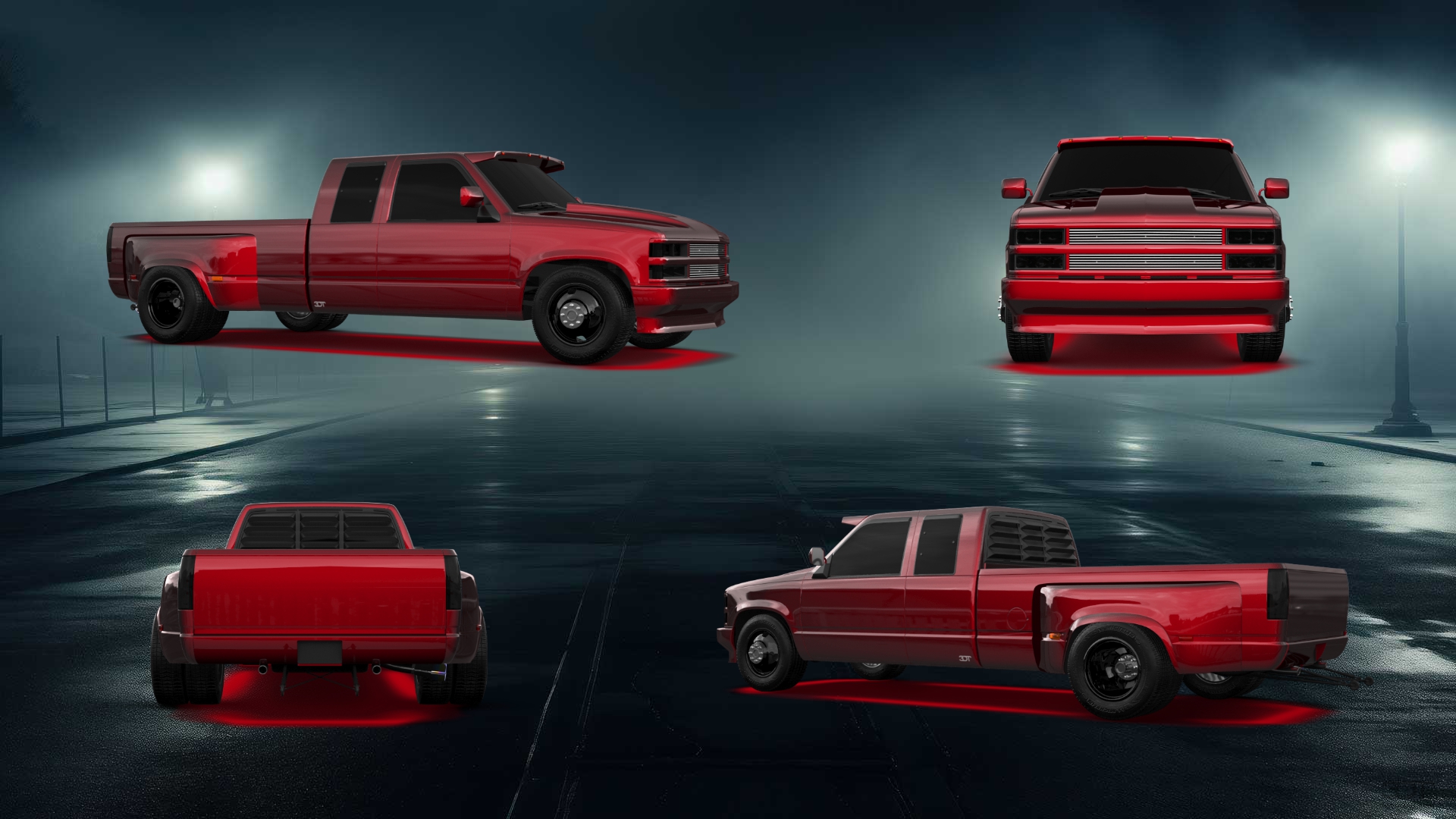 Chevrolet K3500 Extended Cab Pickup Truck 1988
