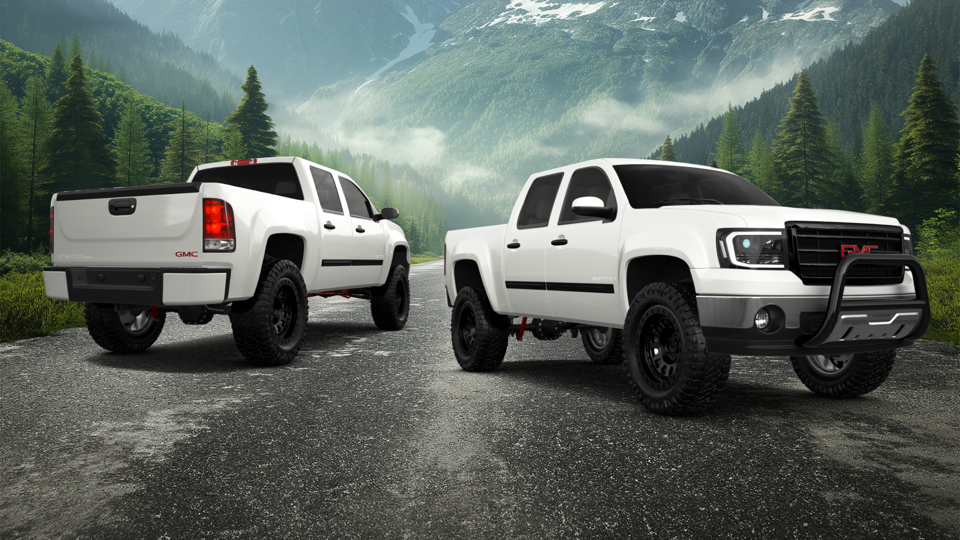 GMC Sierra 1500 Crew Cab 5.8 ft box 4 Door pickup truck 2007
