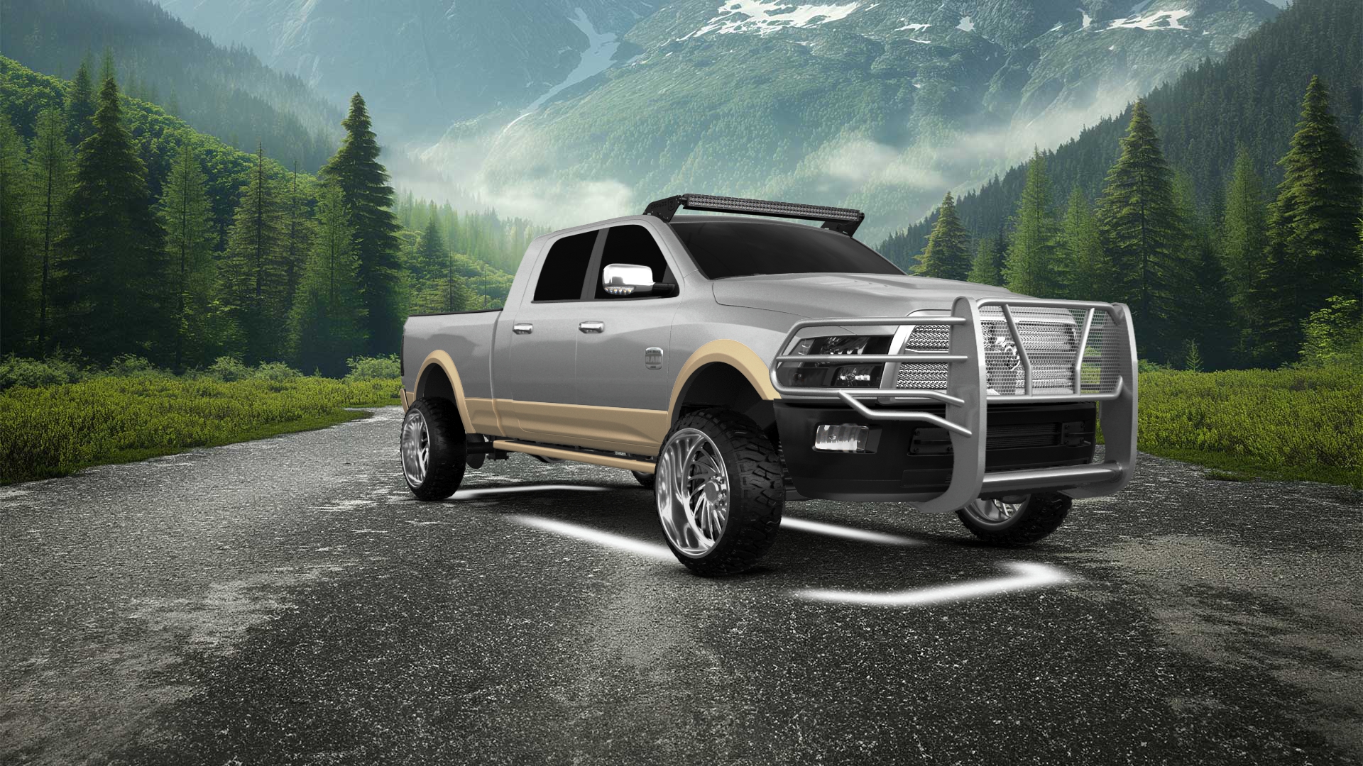 Dodge Ram 2500 Mega Cab 6.4 ft box 4 Door pickup truck 2010 tuning