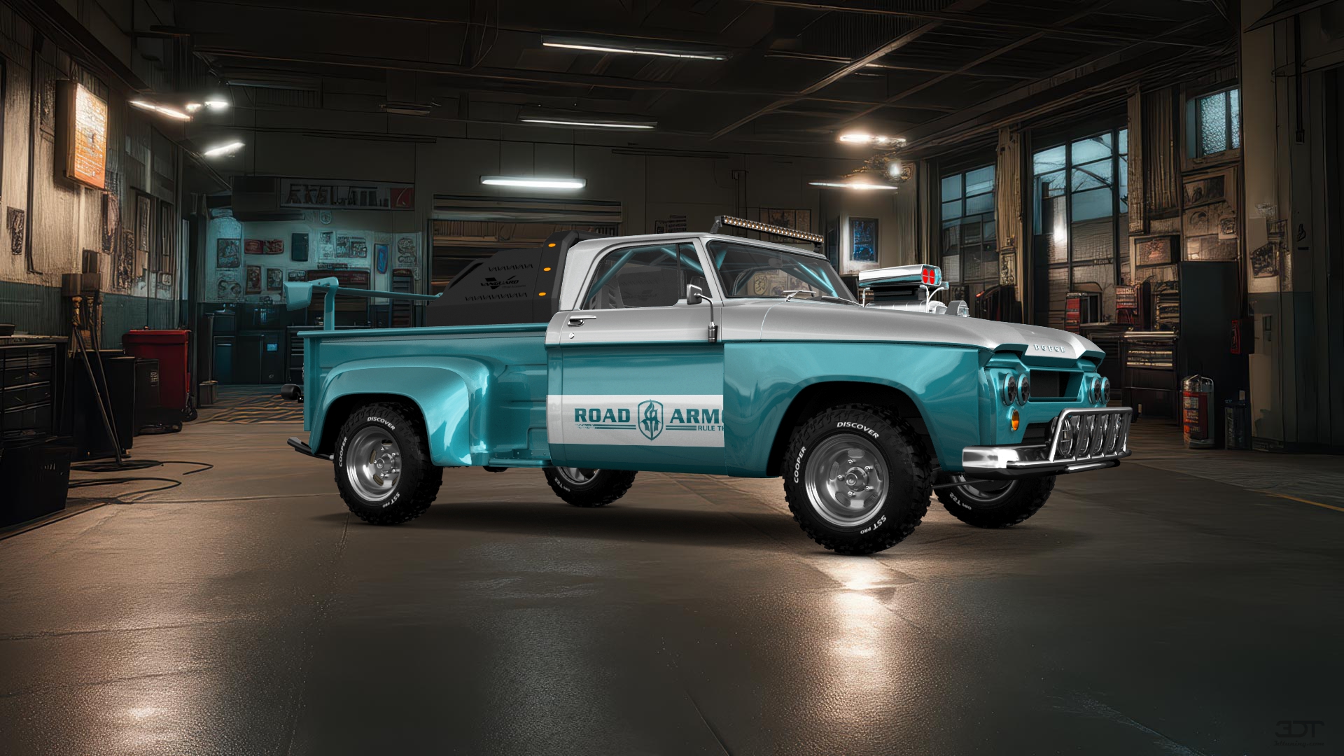 Dodge D-100 Stepside 2 Door pickup truck 1961 tuning