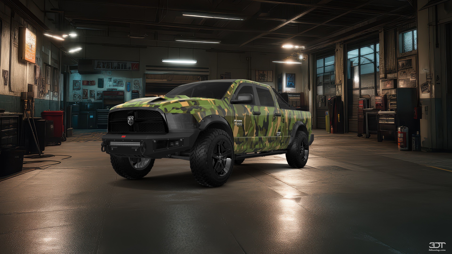 Dodge Ram 1500 Crew Cab 6.4 ft box 4 Door pickup truck 2009 tuning