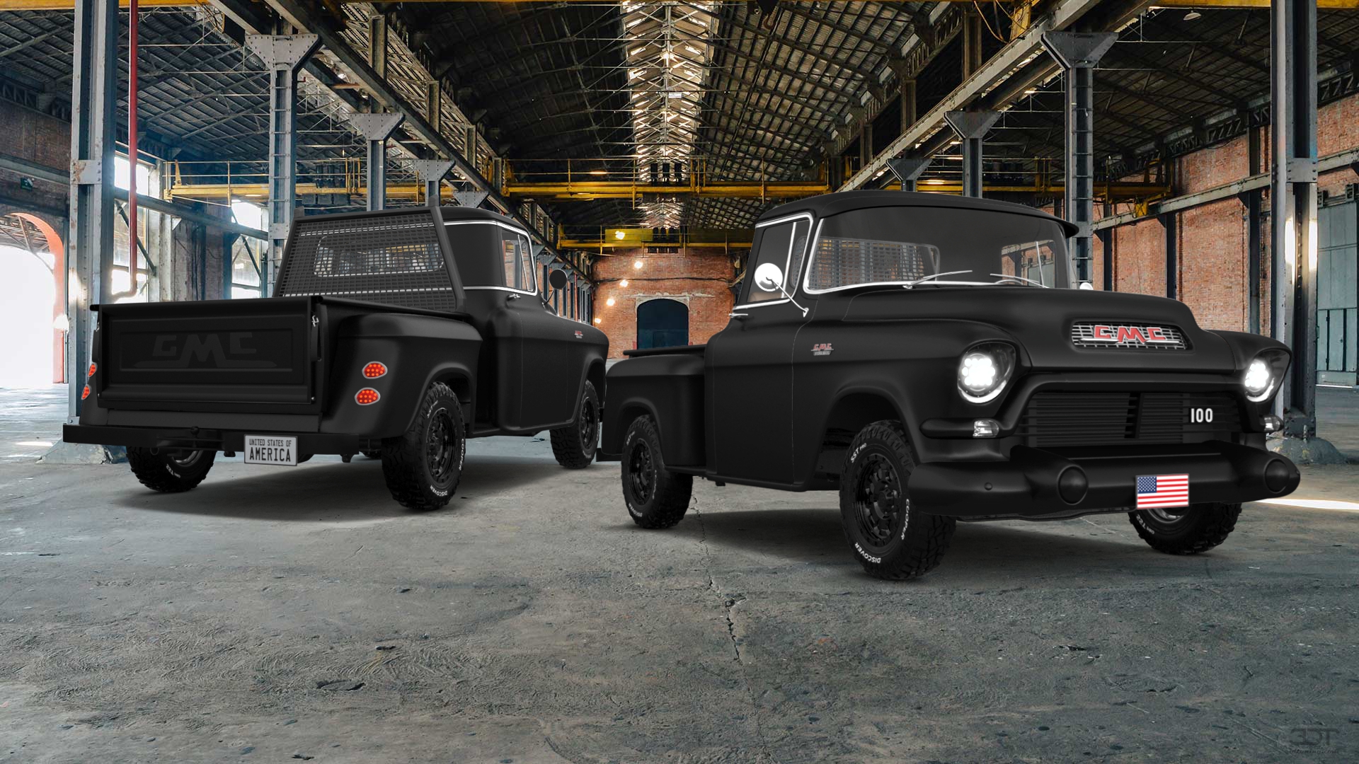 GMC 100 Stepside 2 Door pickup truck 1957 tuning