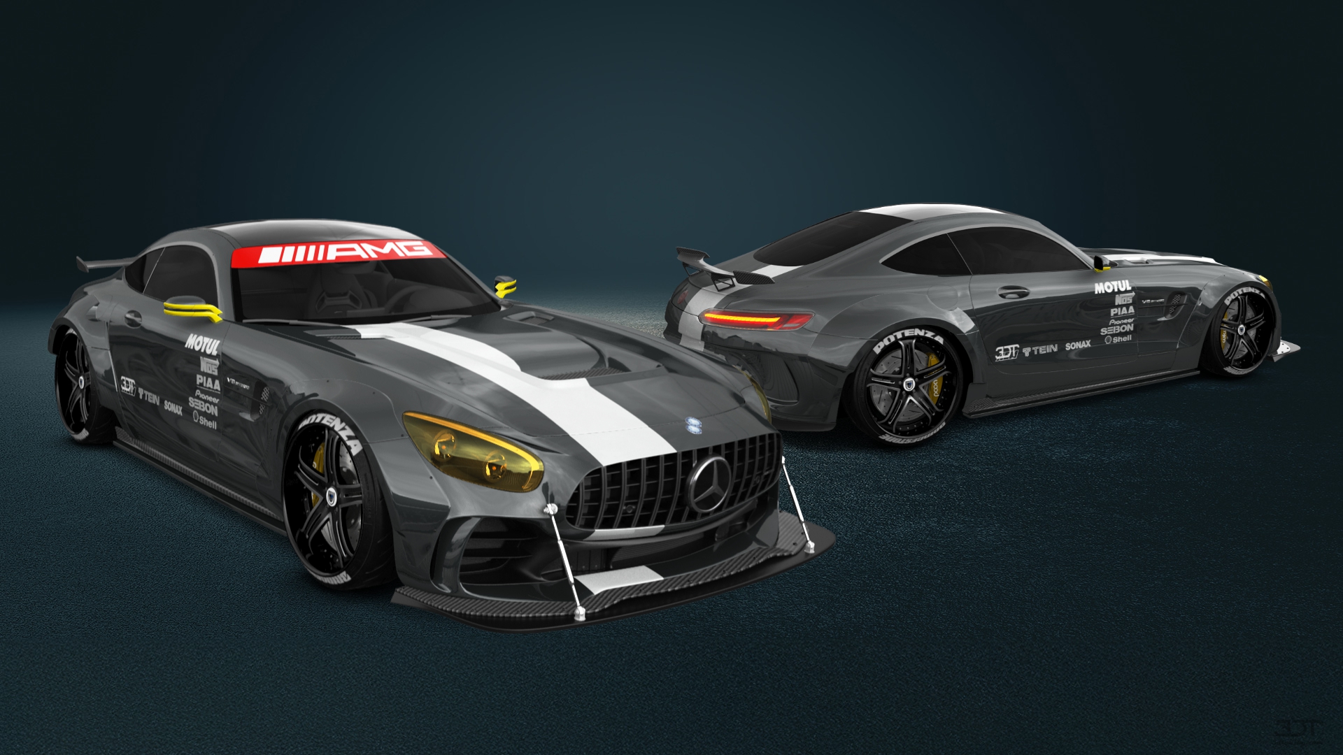 Mercedes AMG GT 2 door fastback coupe 2015 tuning