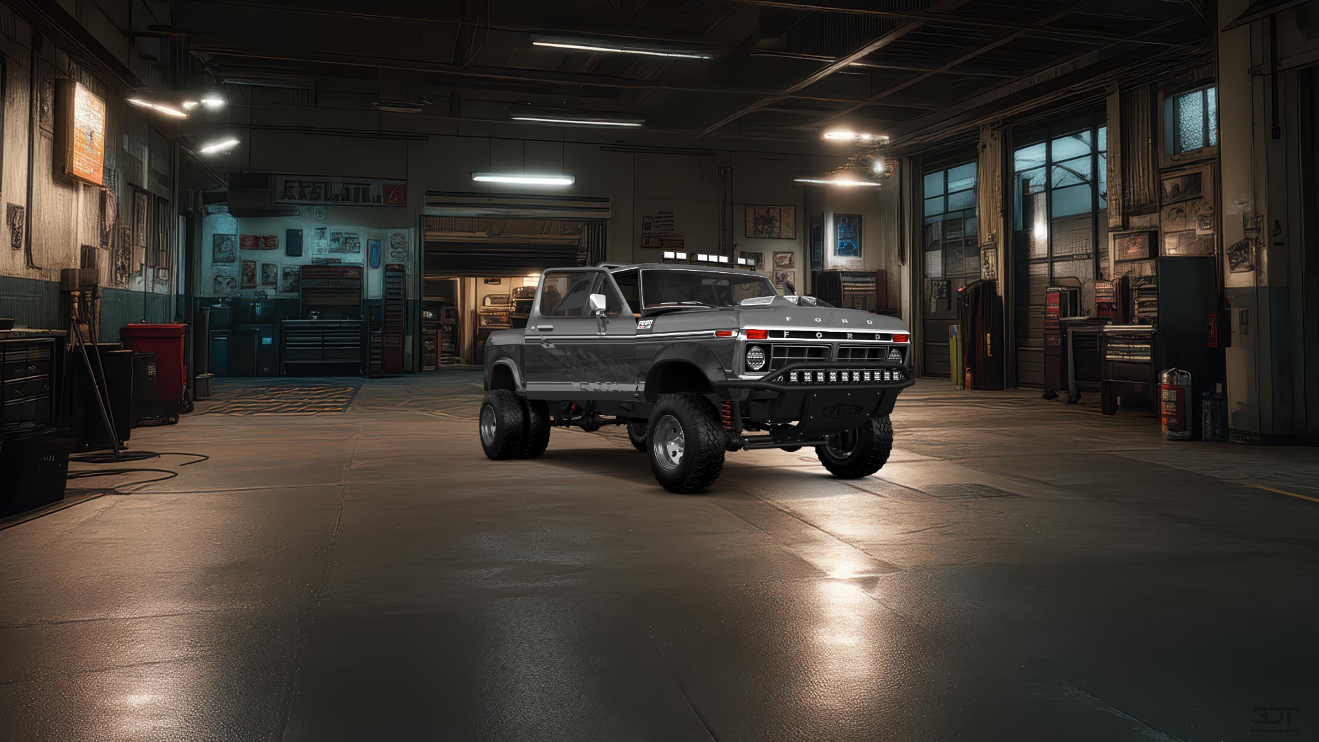 Ford F-350 Dually 2 Door pickup truck 1974 tuning
