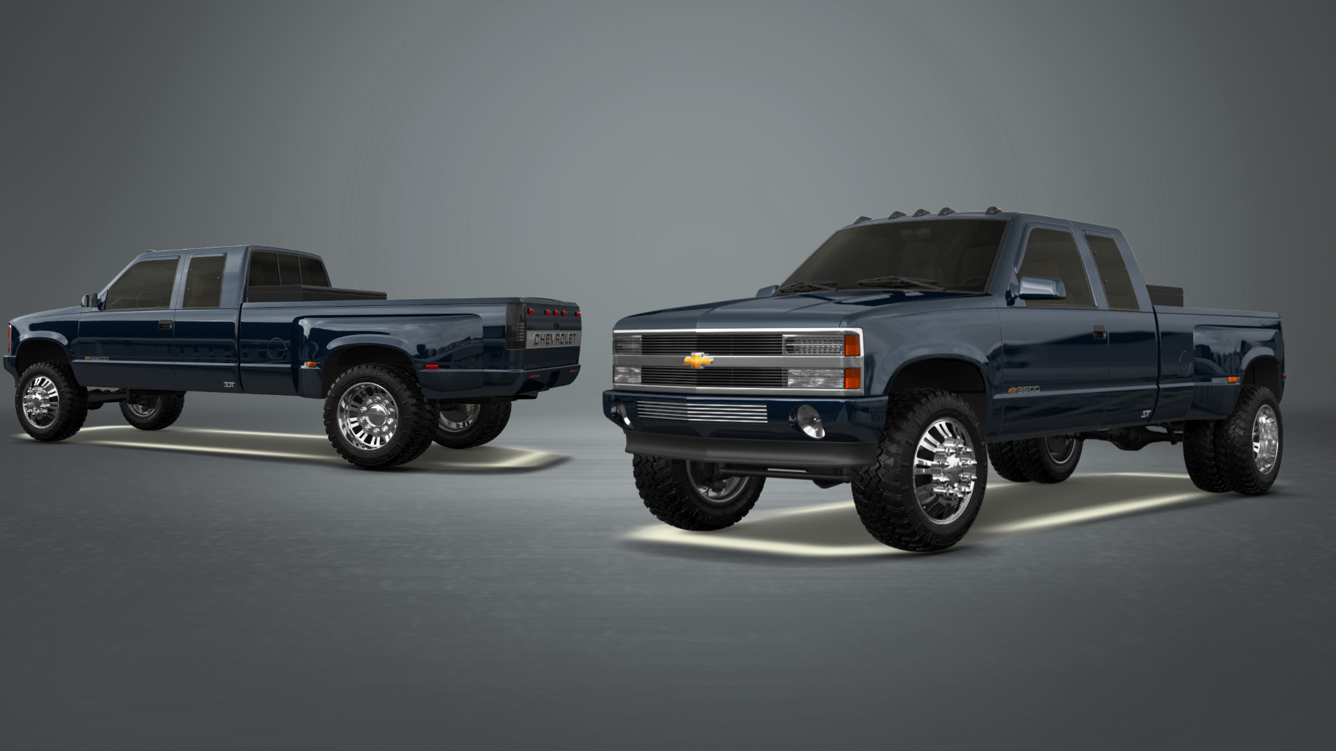 Chevrolet K3500 Extended Cab Pickup Truck 1988