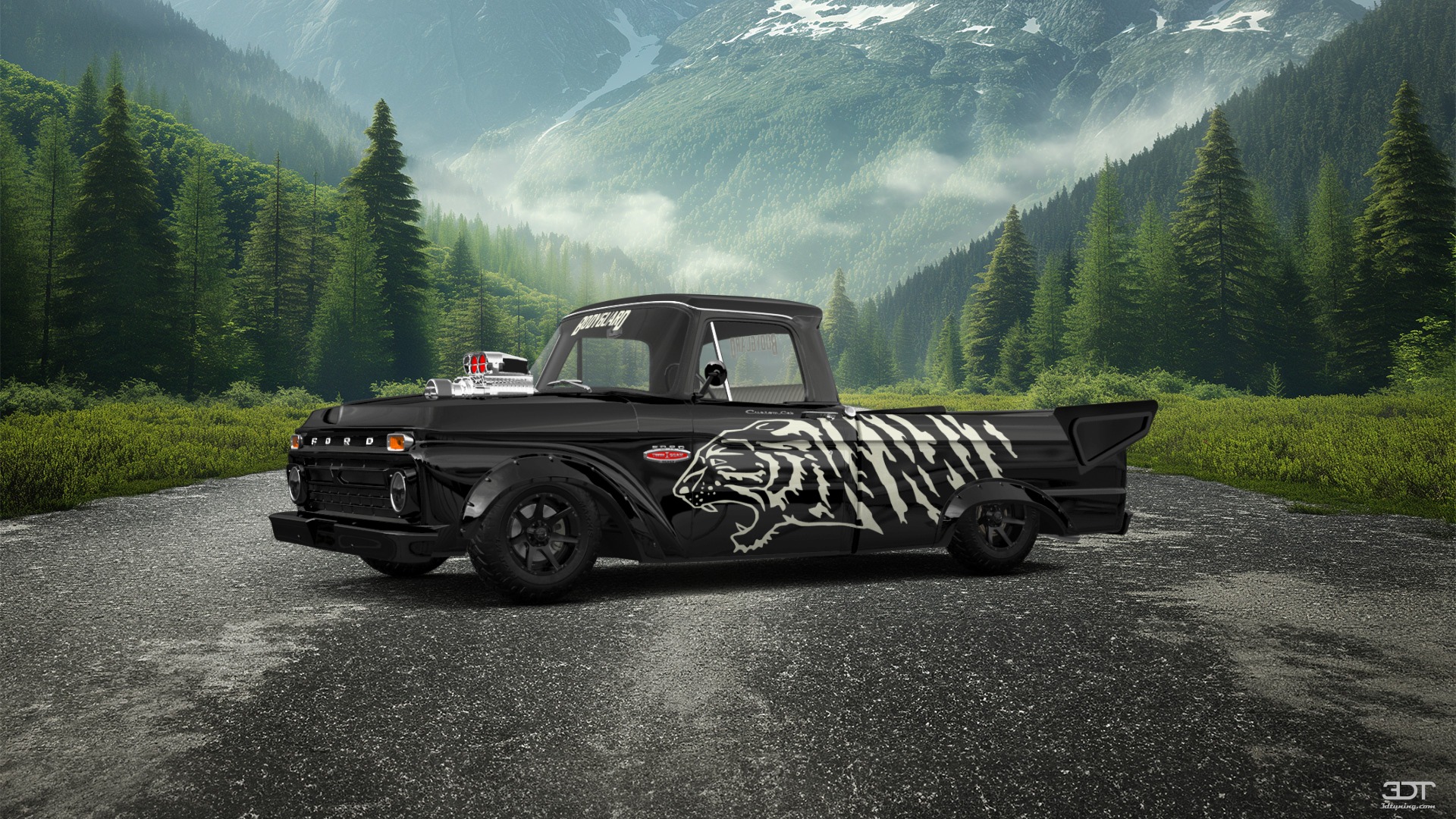 Ford F-100 Custom Cab 2 Door pickup truck 1966