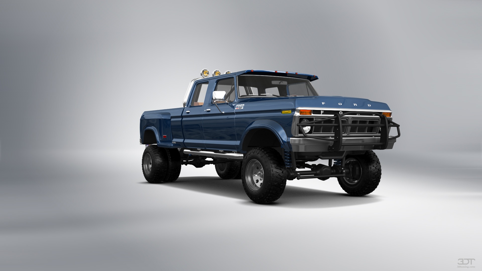 Ford F-350 Dually 4 Door pickup truck 1973 tuning