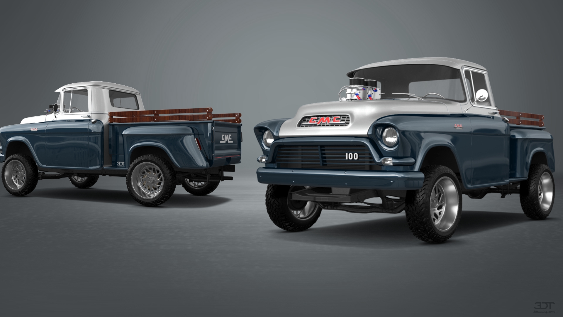 GMC 100 Stepside 2 Door pickup truck 1957 tuning
