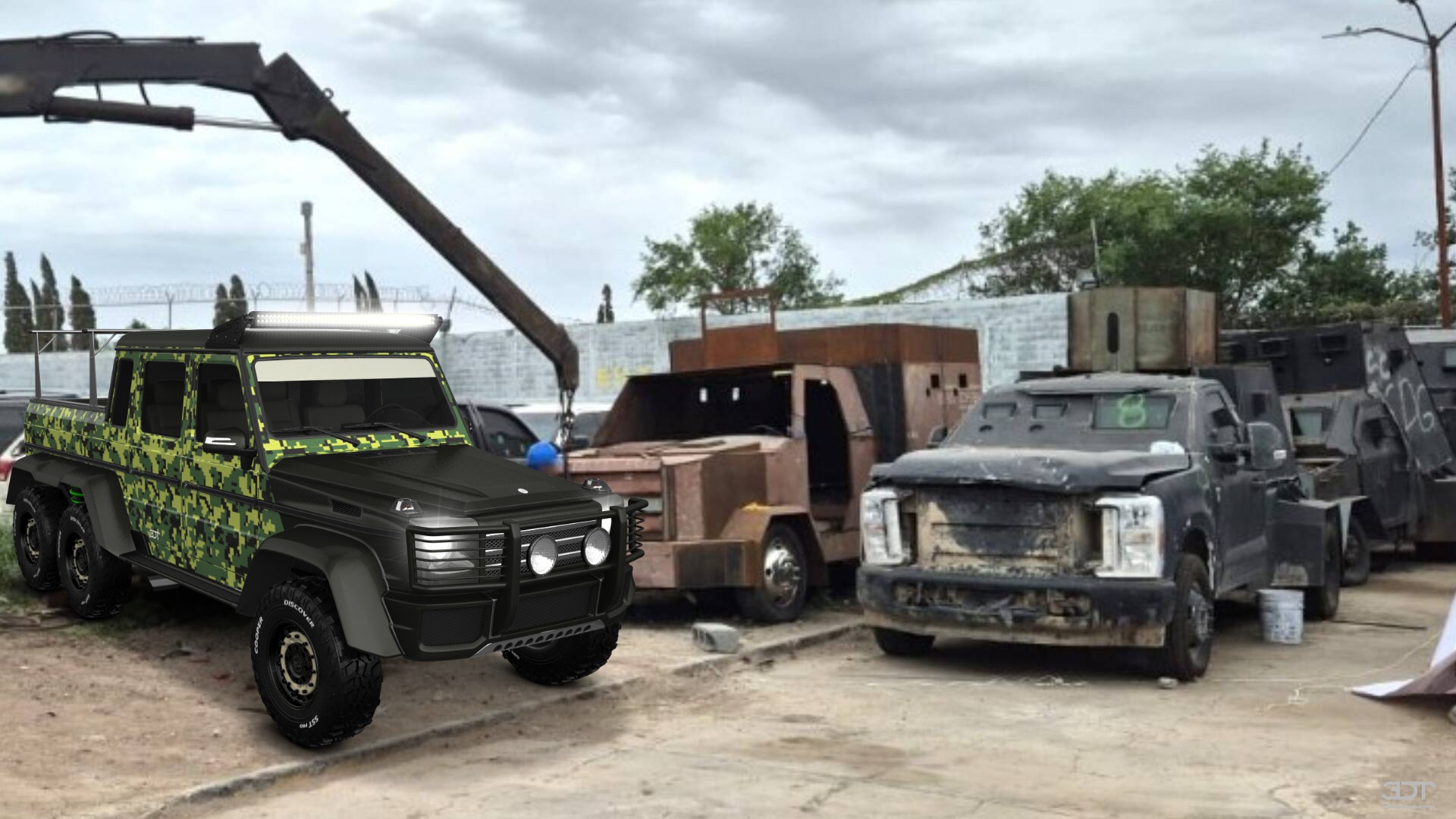 Mercedes G 63 AMG 6x6 4 Door pickup truck 2013