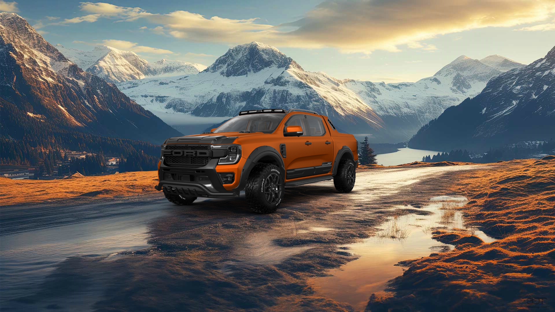 Ford Ranger 4 Door pickup truck 2022 tuning