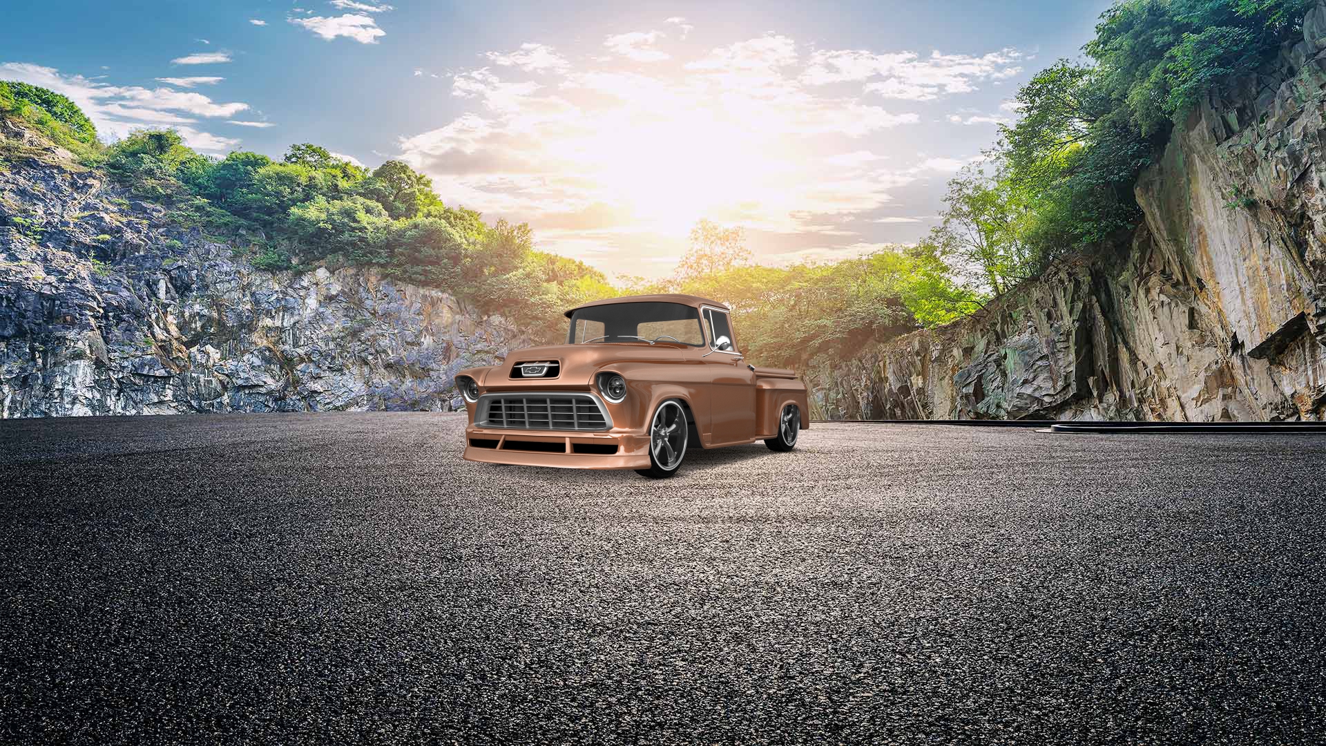 Chevrolet 3100 2 Door pickup truck 1955 tuning