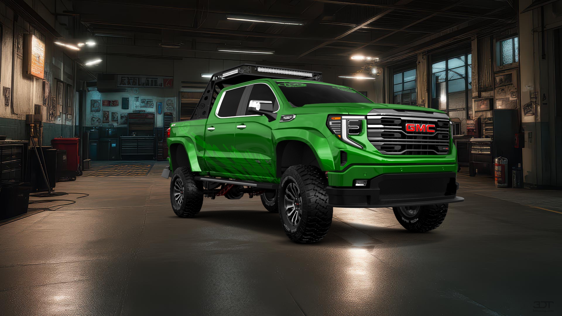 GMC Sierra 1500 Crew Cab 5.8 ft box 4 Door pickup truck 2023 tuning