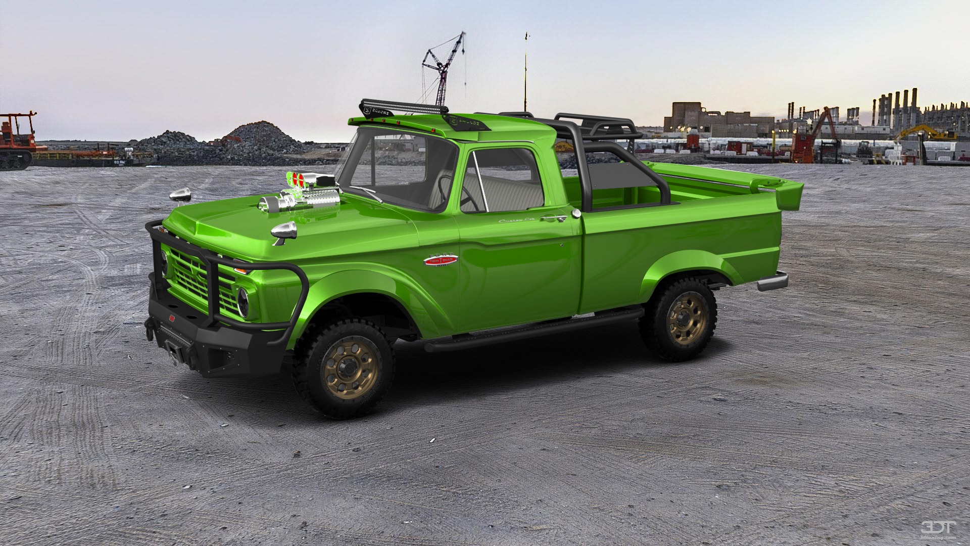 Ford F-100 Custom Cab 2 Door pickup truck 1966