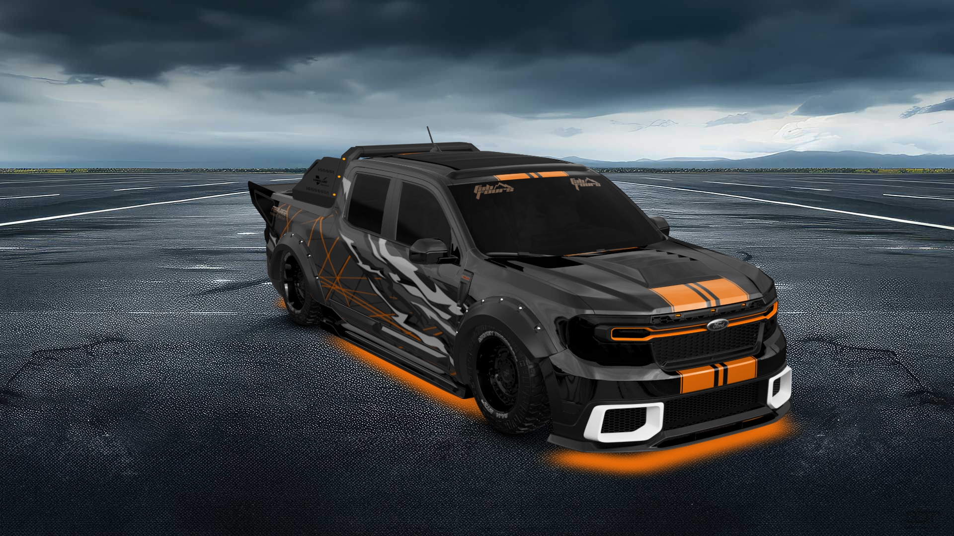 Ford Maverick 4 Door pickup truck 2022 tuning