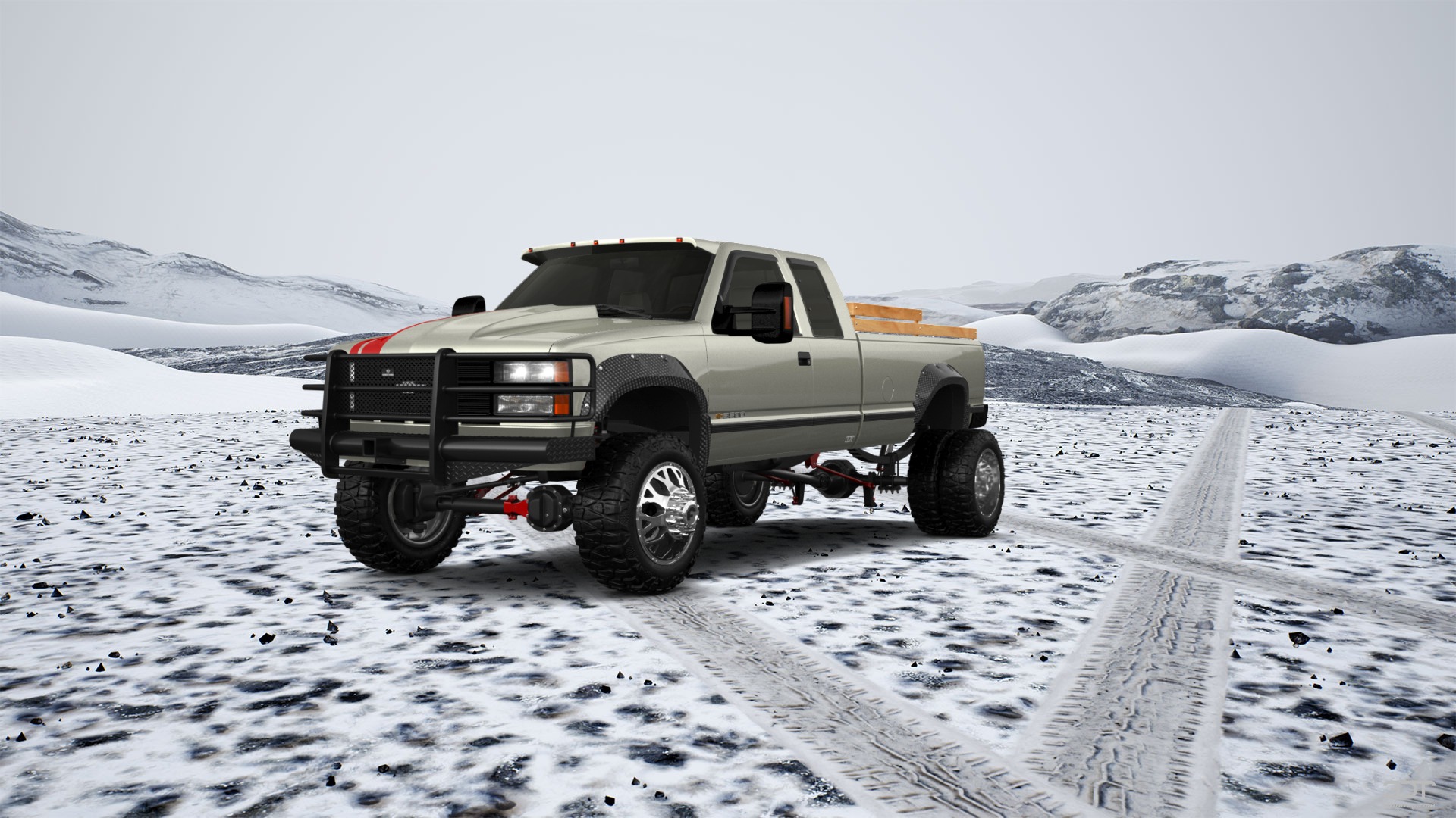 Chevrolet K3500 Extended Cab Pickup Truck 1988