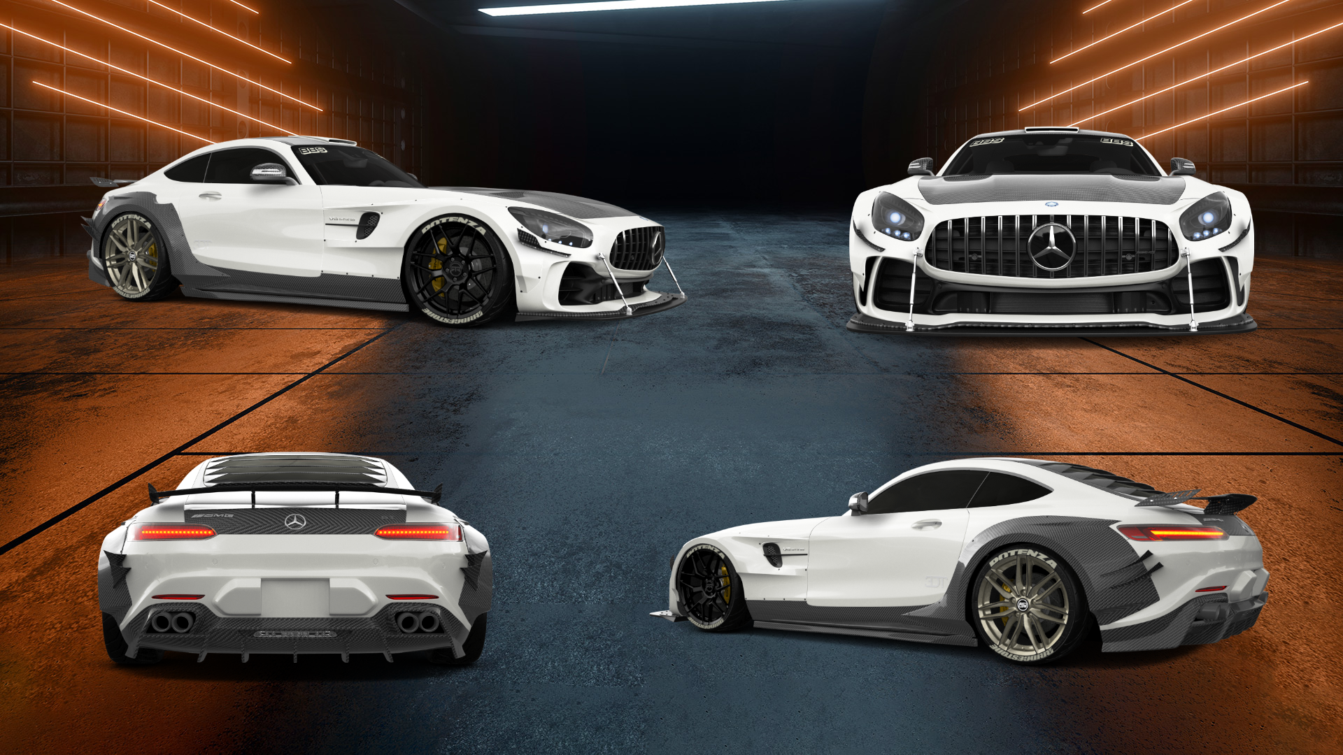 Mercedes AMG GT 2 door fastback coupe 2015 tuning