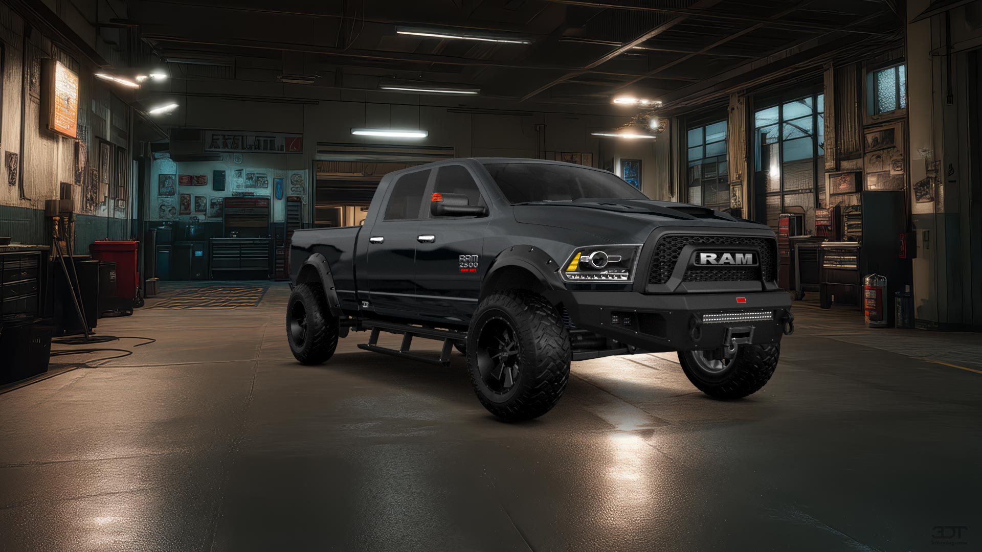Dodge Ram 2500 Mega Cab 6.4 ft box 4 Door pickup truck 2010 tuning