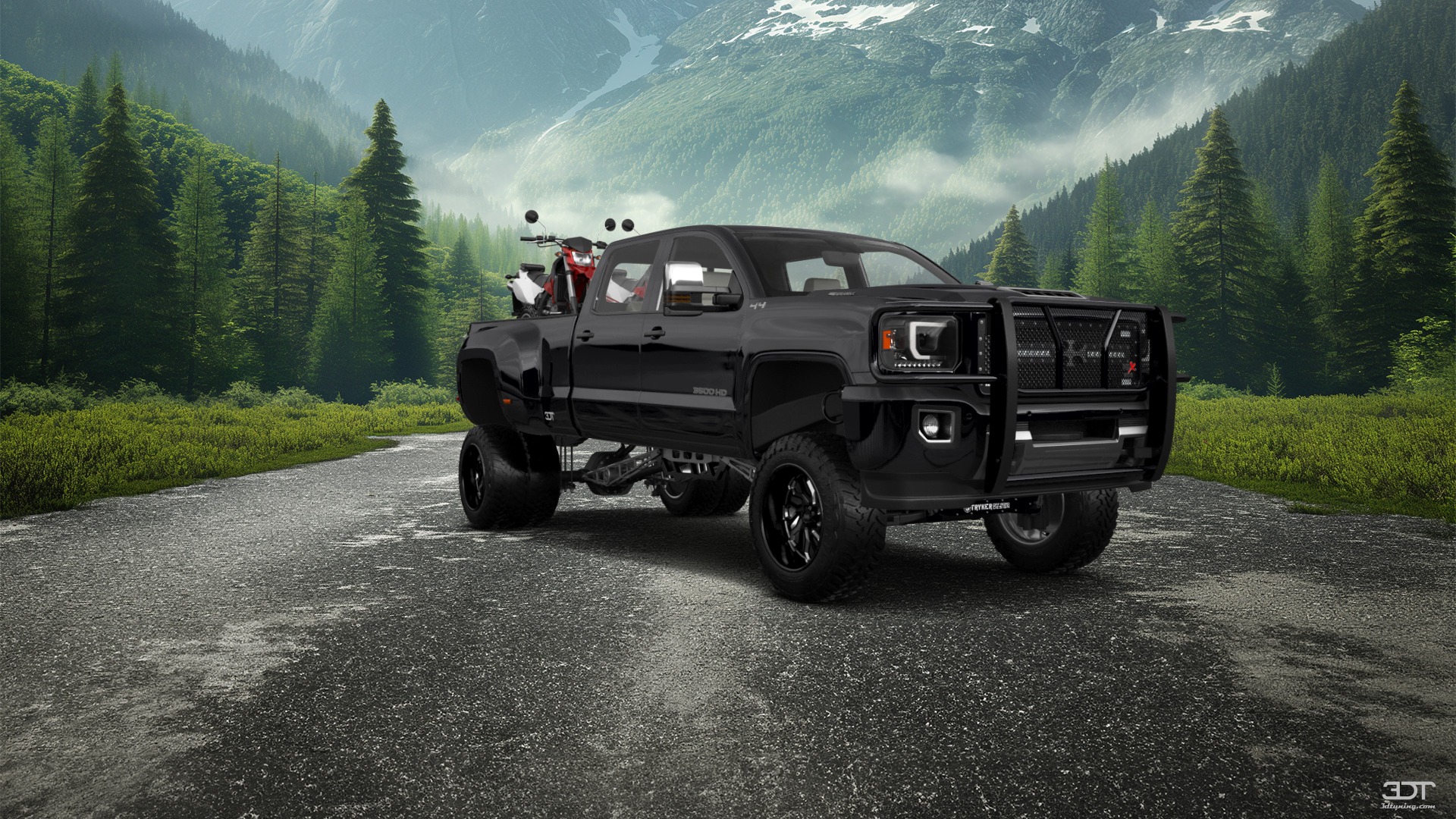 GMC Sierra 3500 HD Crew Cab 4 Door pickup truck 2015 tuning