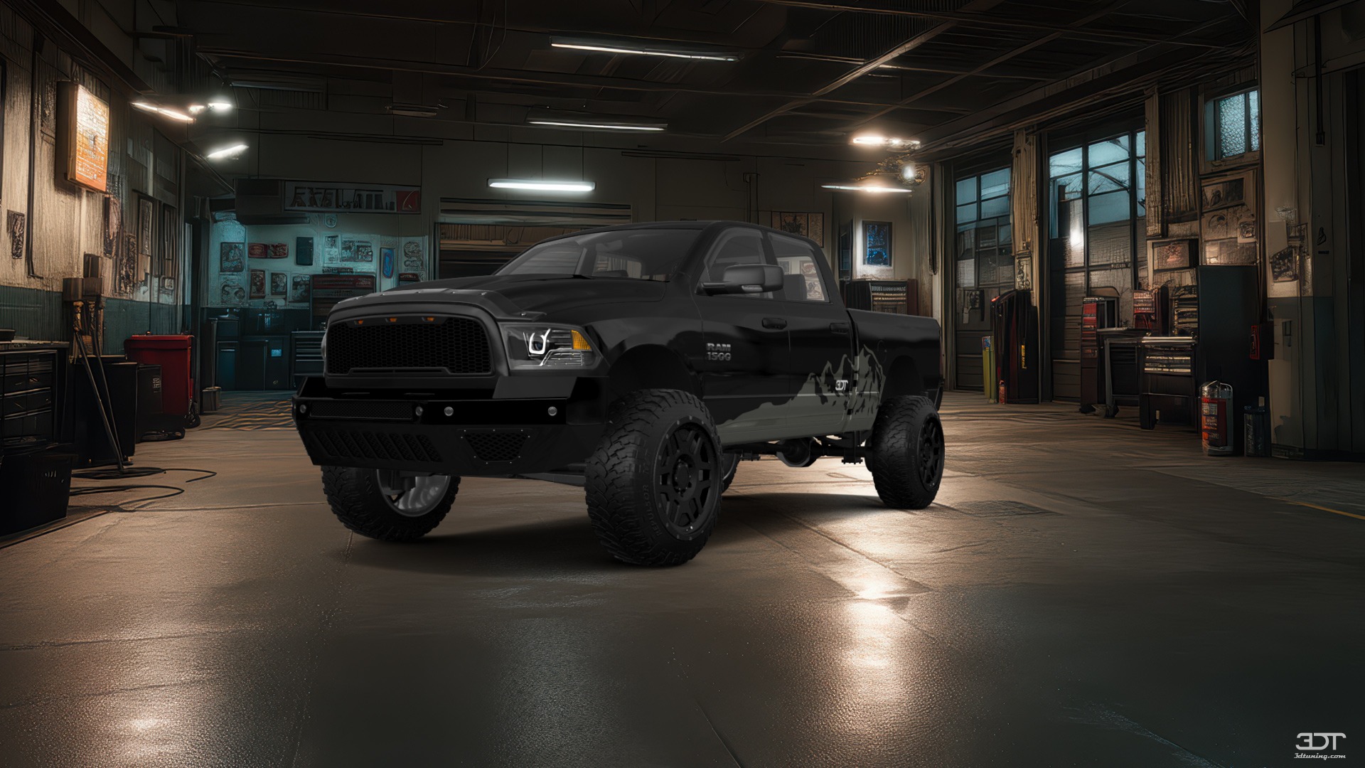 Dodge Ram 1500 Crew Cab 6.4 ft box 4 Door pickup truck 2009 tuning