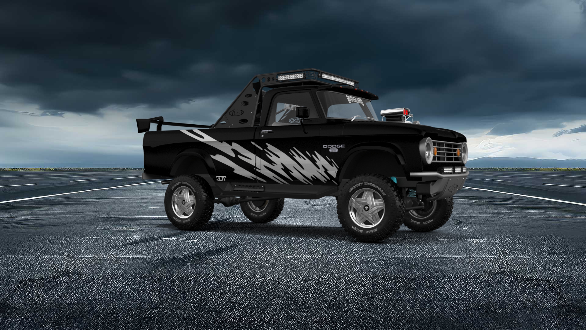 Dodge Power Wagon W200 2 Door pickup truck 1966 tuning