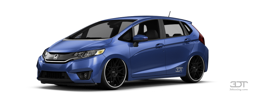 Honda Fit R20 jogado no chão