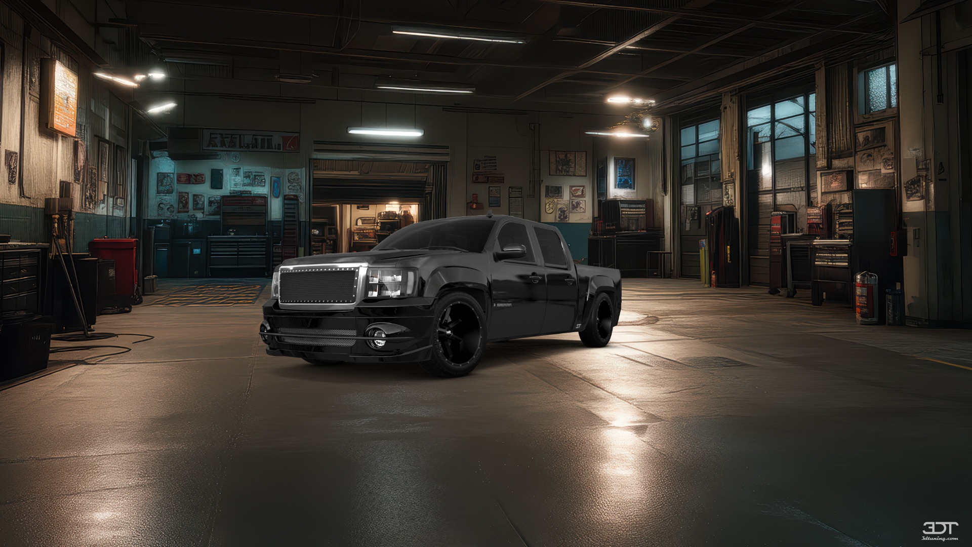 GMC Sierra 1500 Crew Cab 5.8 ft box 4 Door pickup truck 2007 tuning