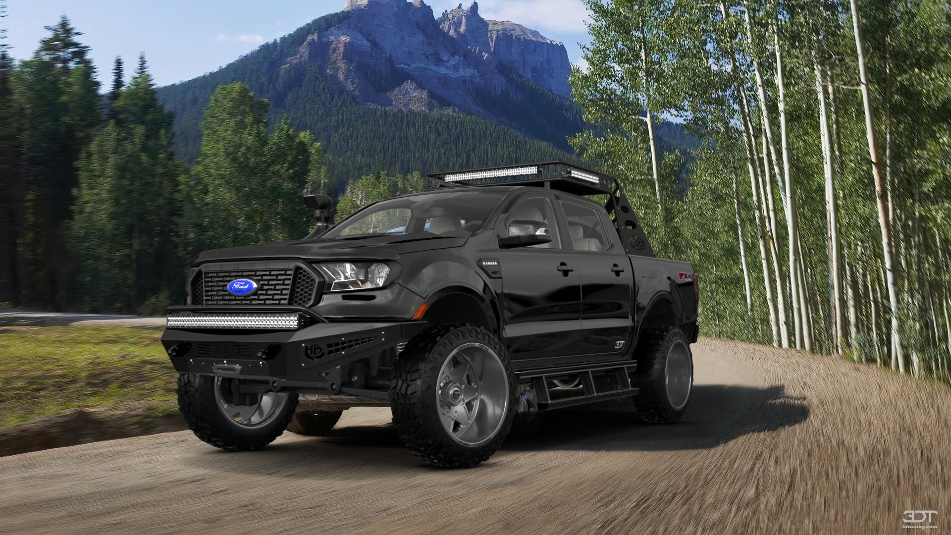 Ford Ranger 4 Door pickup truck 2019 tuning