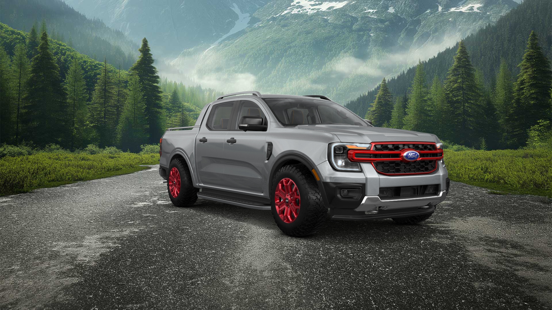 Ford Ranger 4 Door pickup truck 2022 tuning