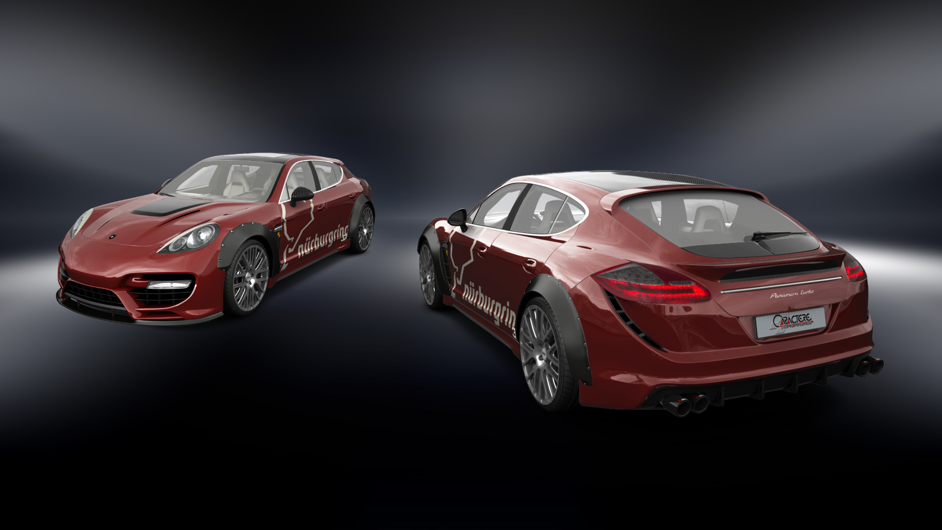 Tuning Porsche Panamera 4 door fastback saloon 2011